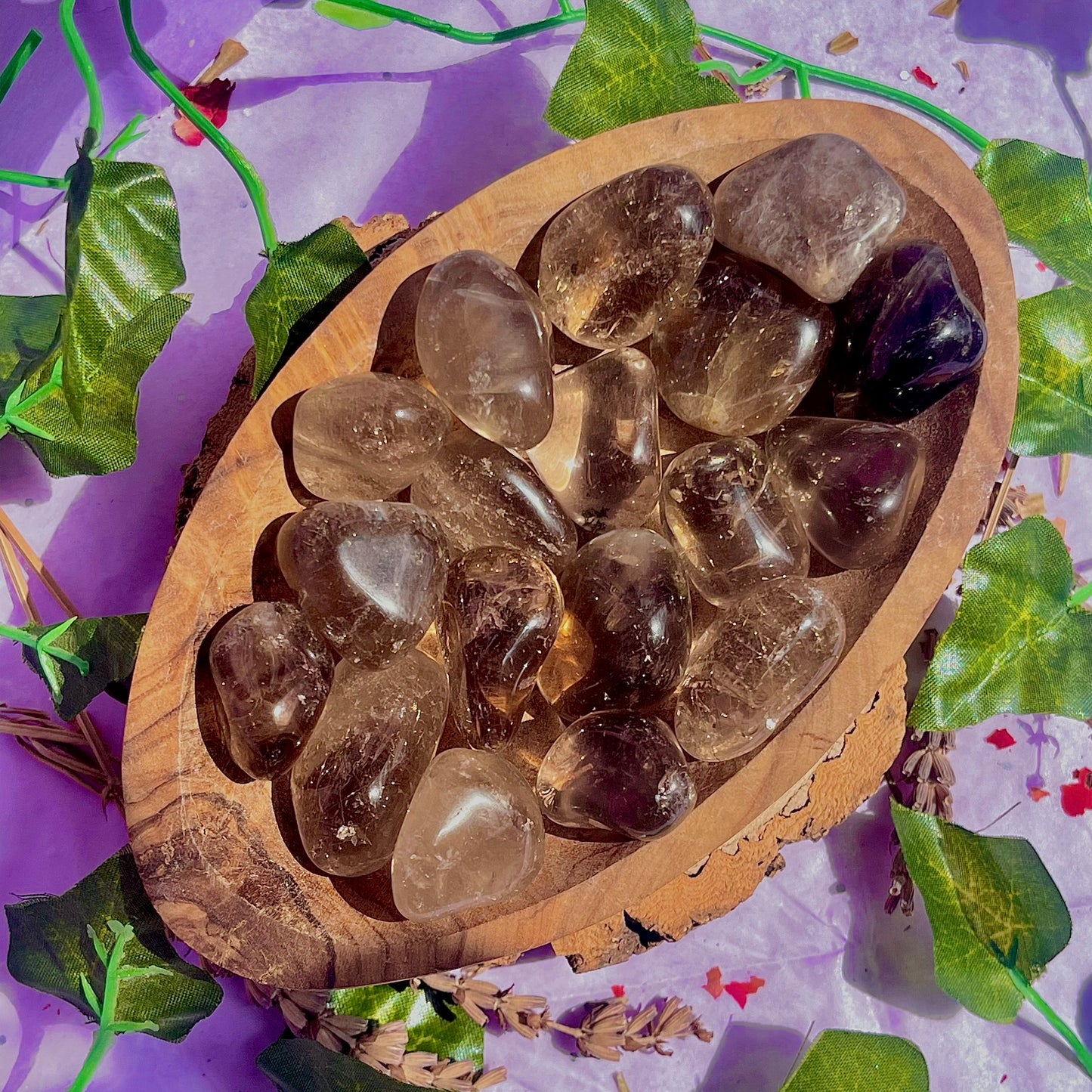 smoky quartz tumble