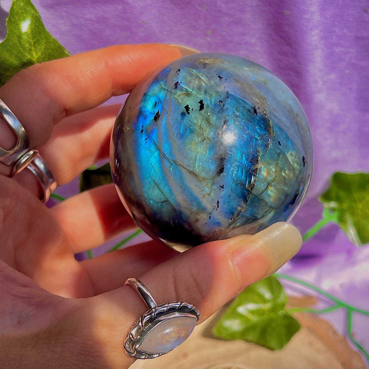 labradorite sphere