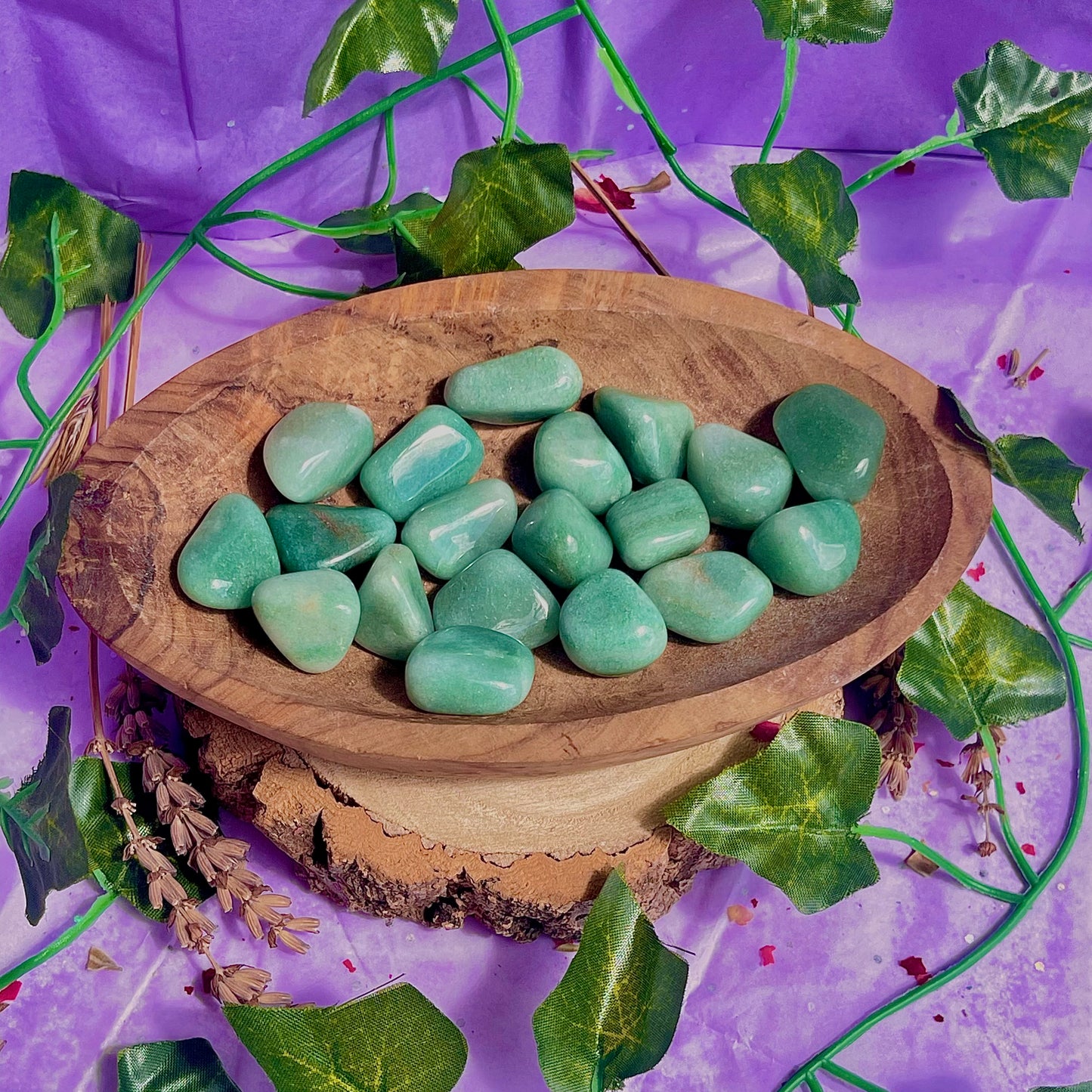 green aventurine tumbles