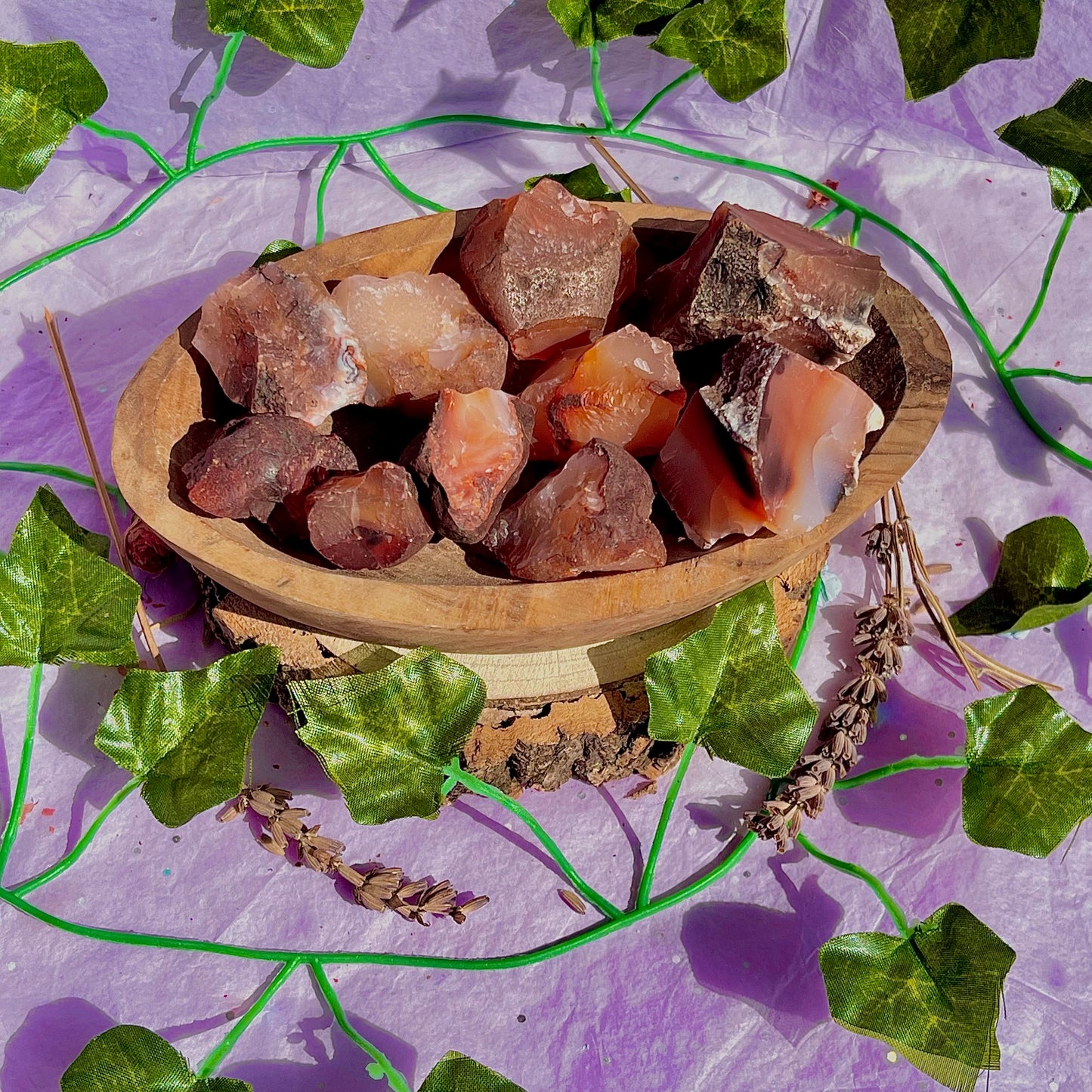 raw/rough carnelian