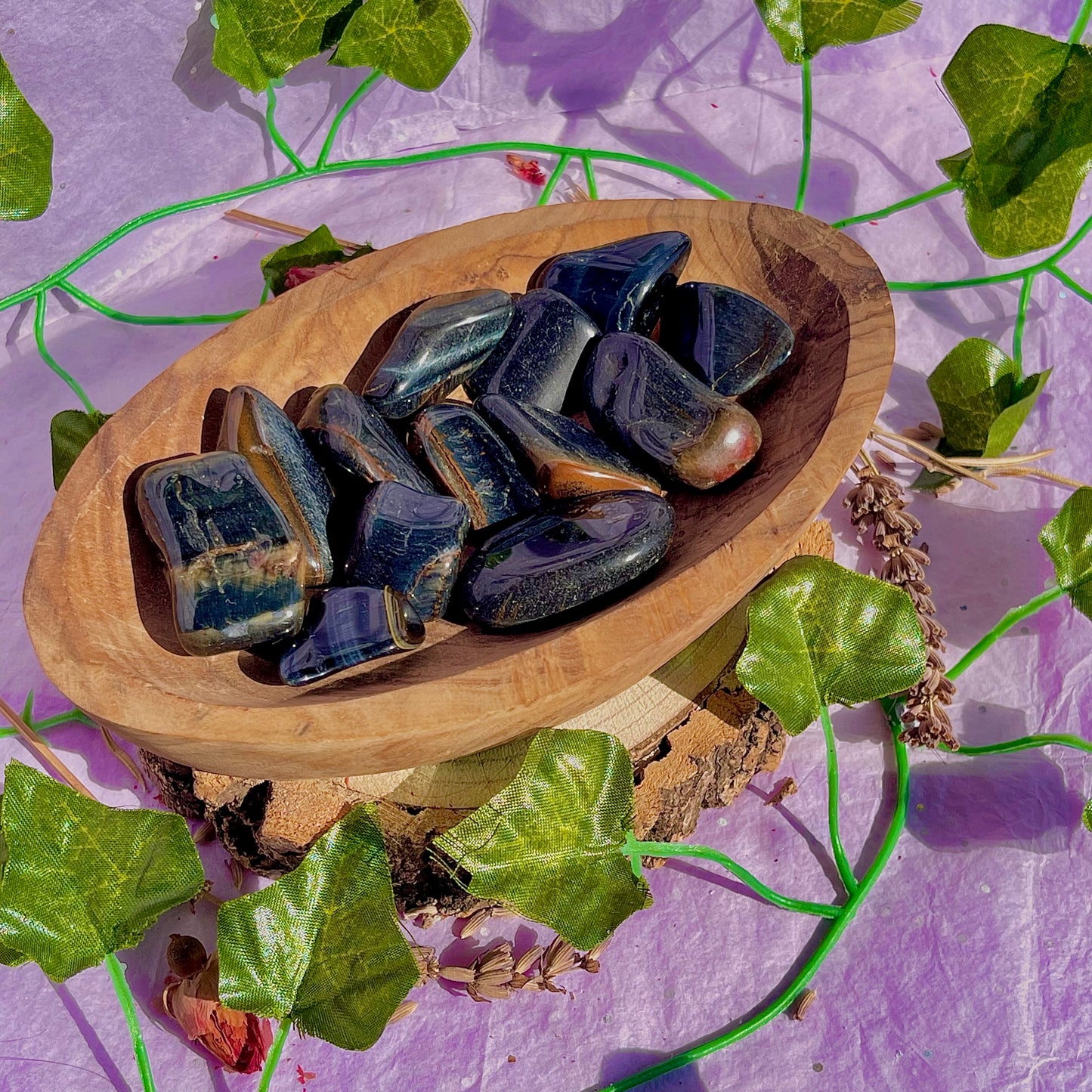blue tigers eye tumble