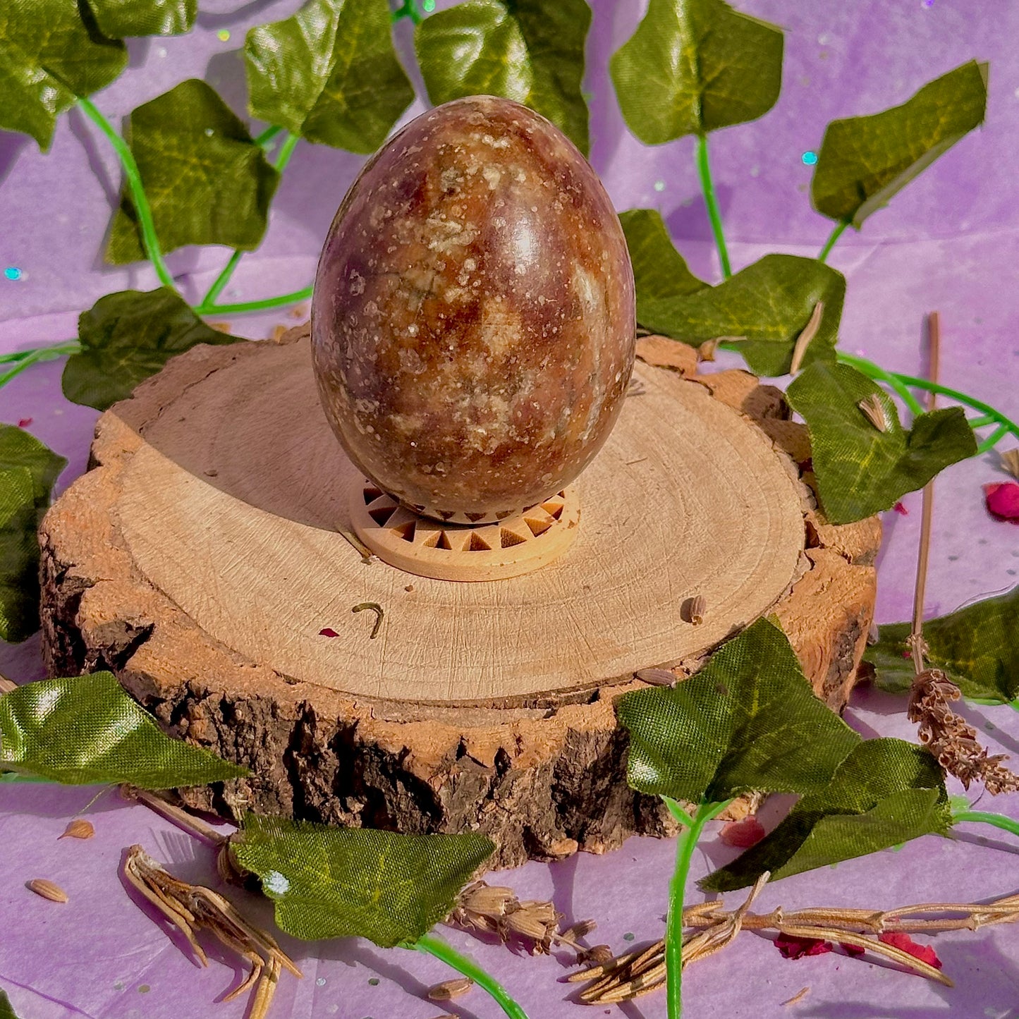 chocolate calcite egg carving