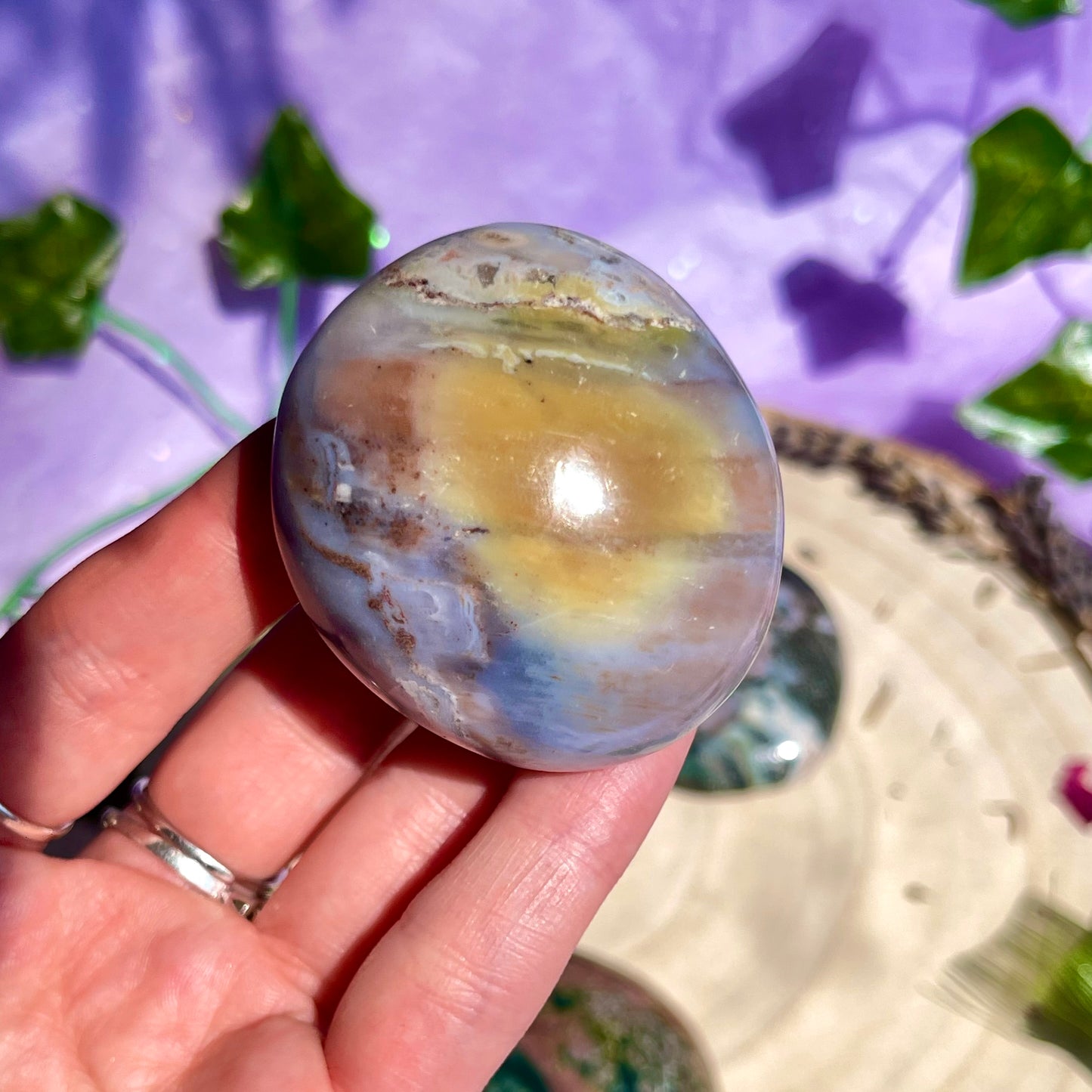 sea jasper palm stone - choose your own