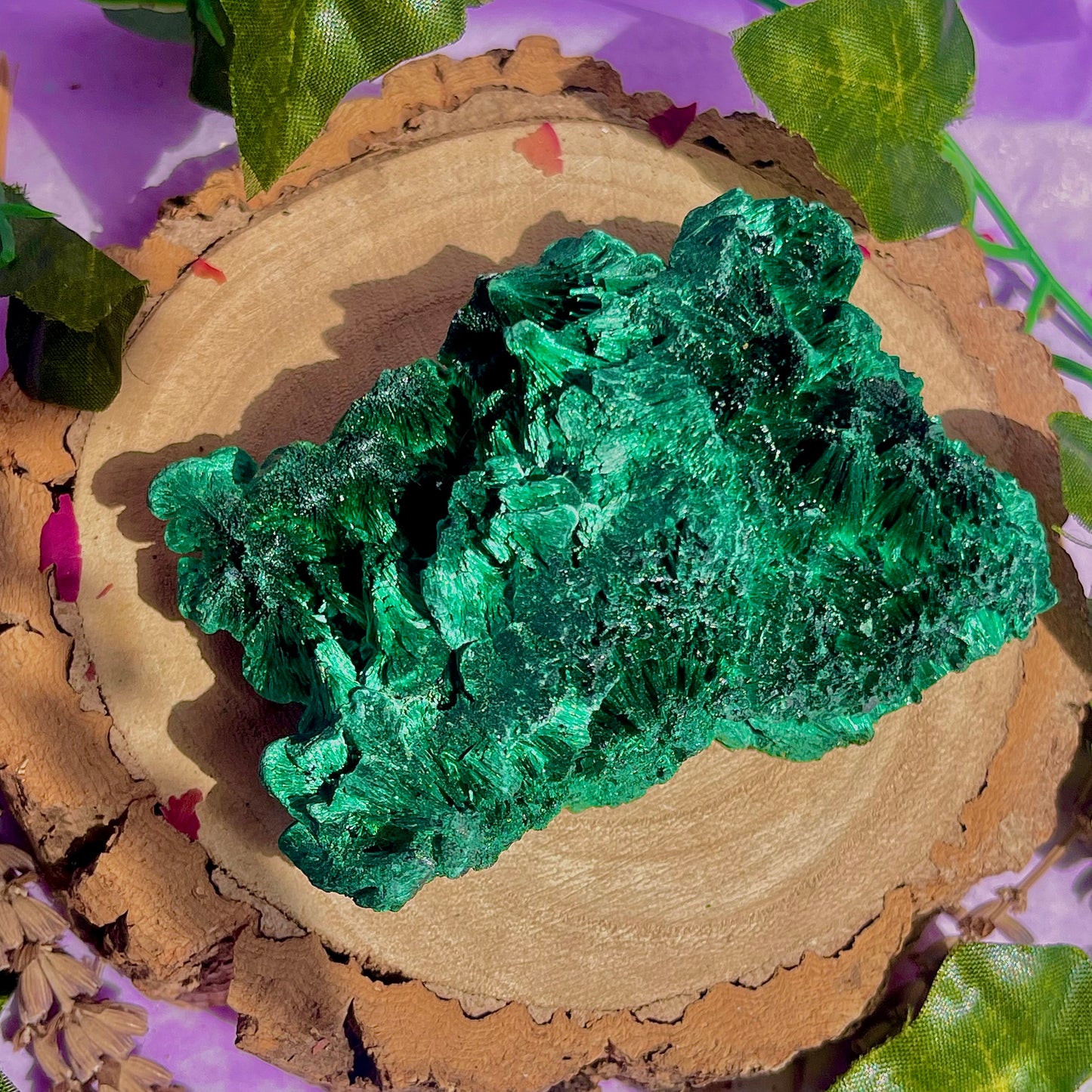 fibrous malachite specimen B (3-4inch)