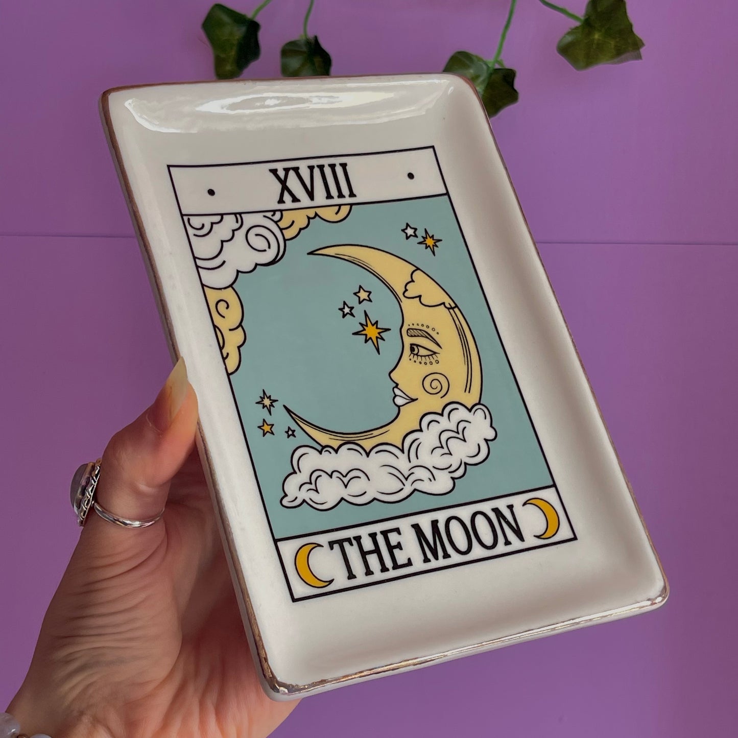 the moon tarot trinket dish