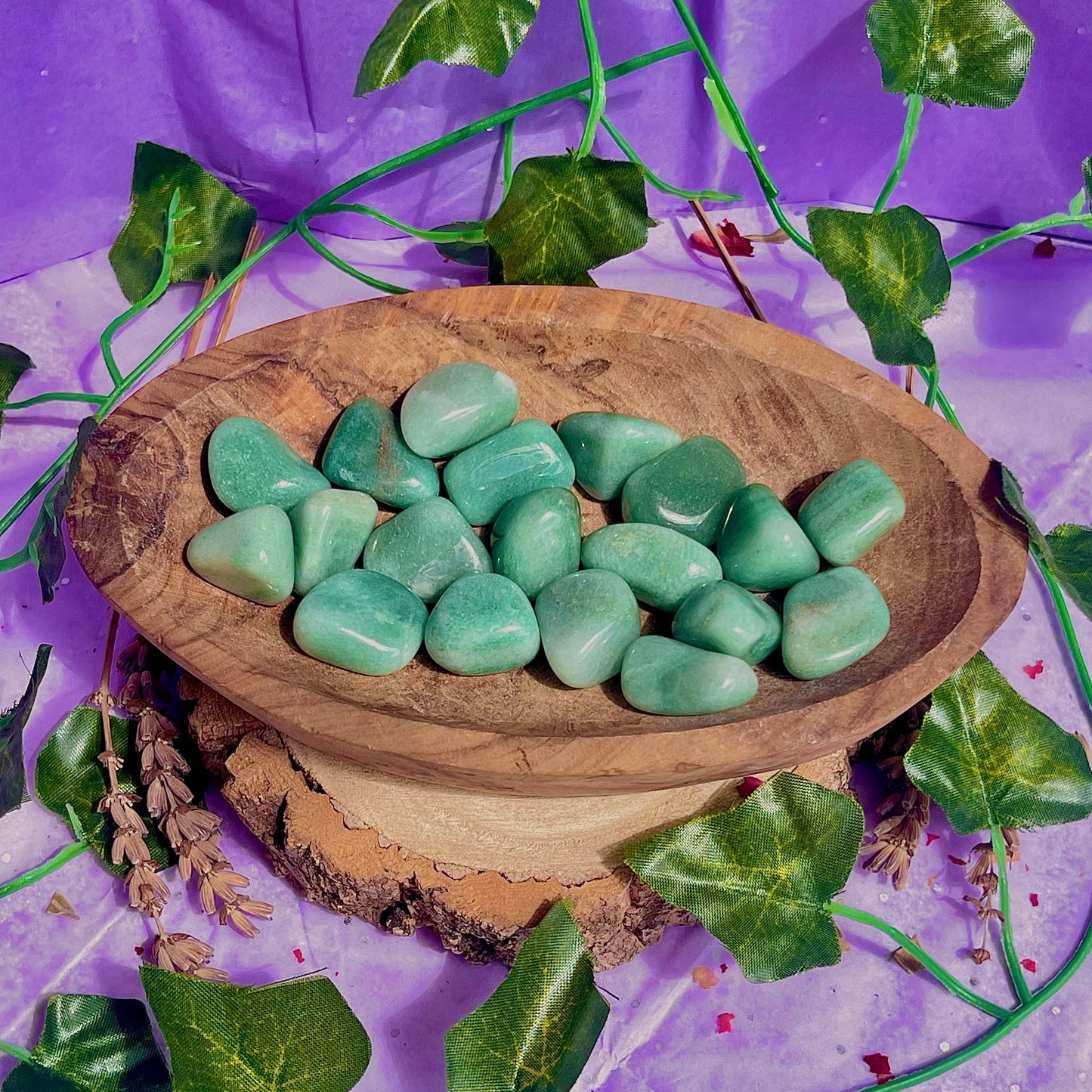 green aventurine tumbles