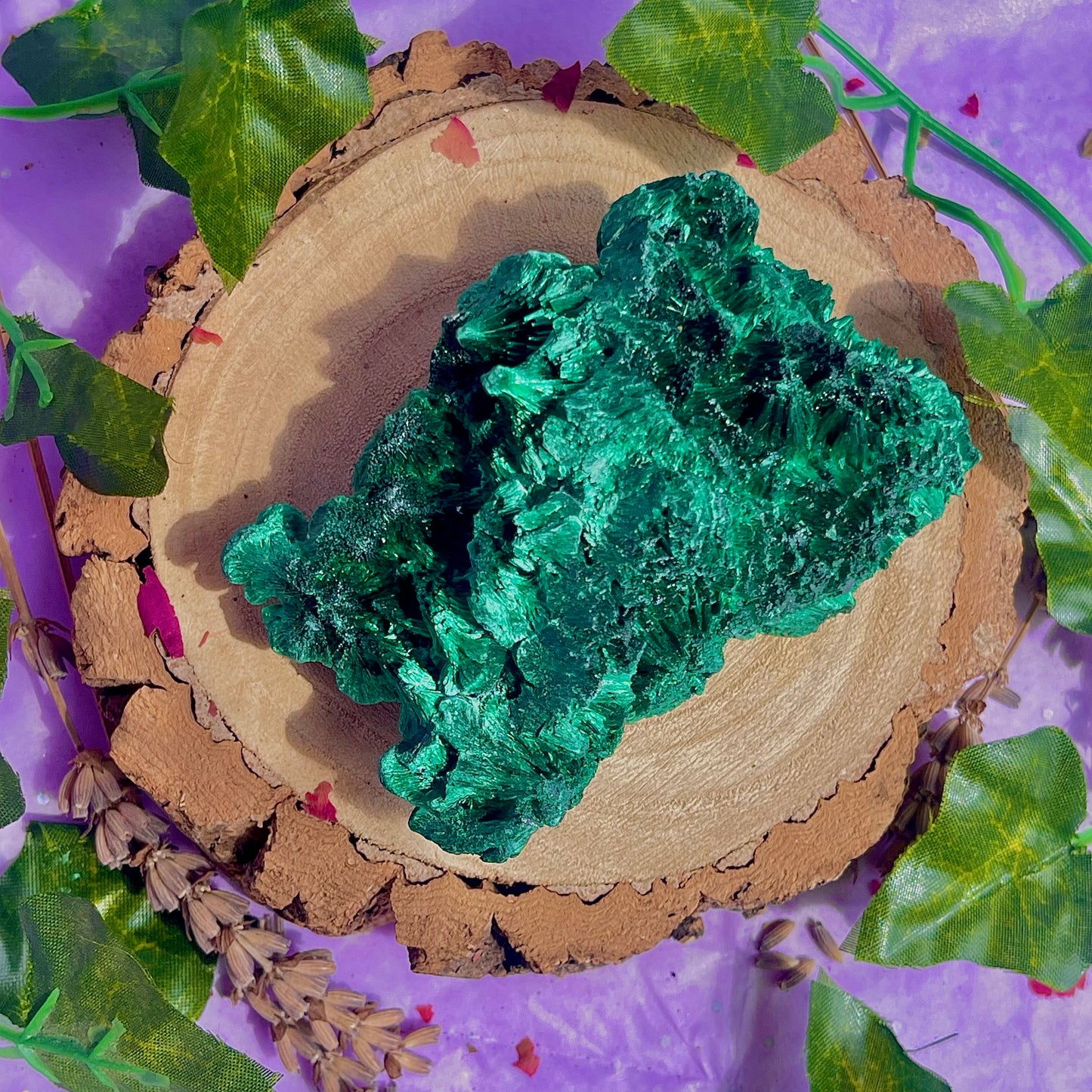fibrous malachite specimen B (3-4inch)
