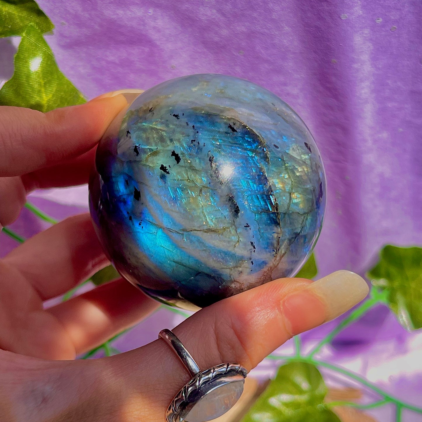 labradorite sphere