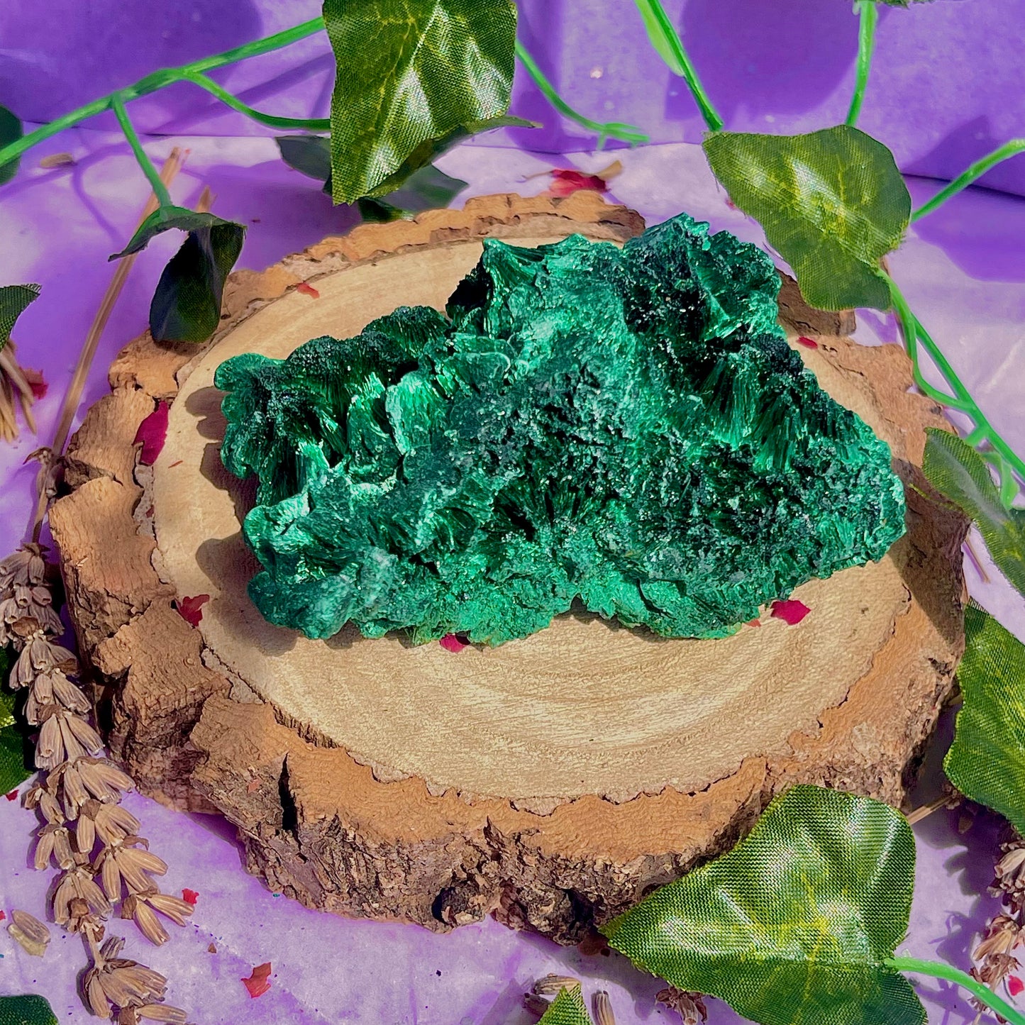 fibrous malachite specimen B (3-4inch)