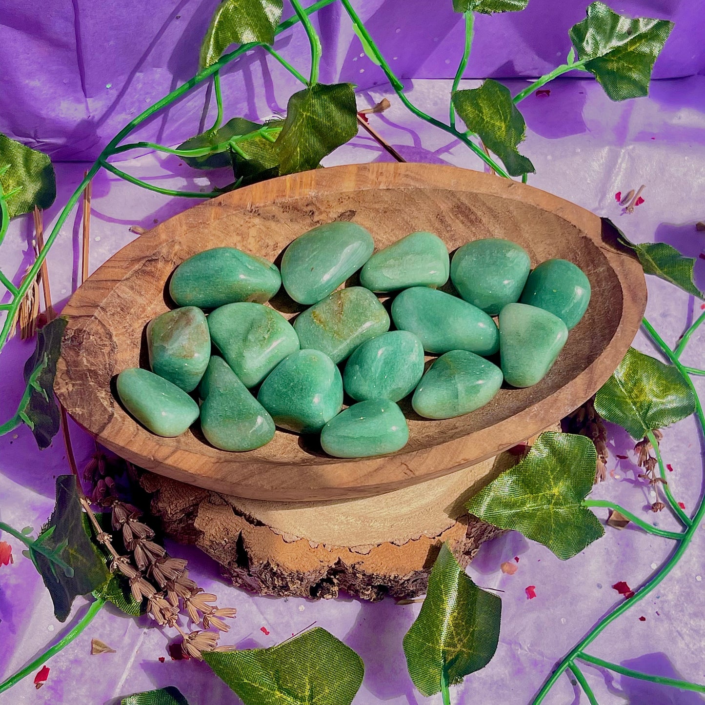 green aventurine tumbles