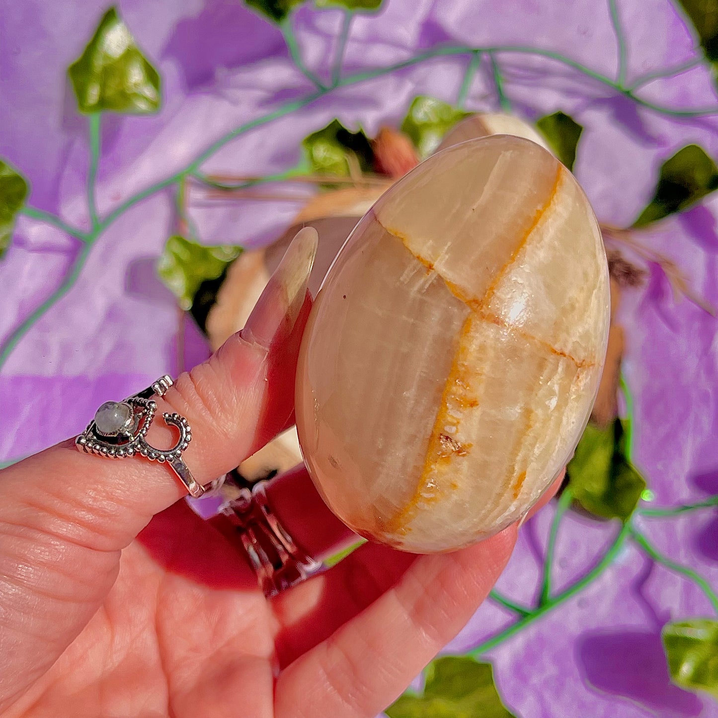 banded calcite egg carvings ~ choose your own