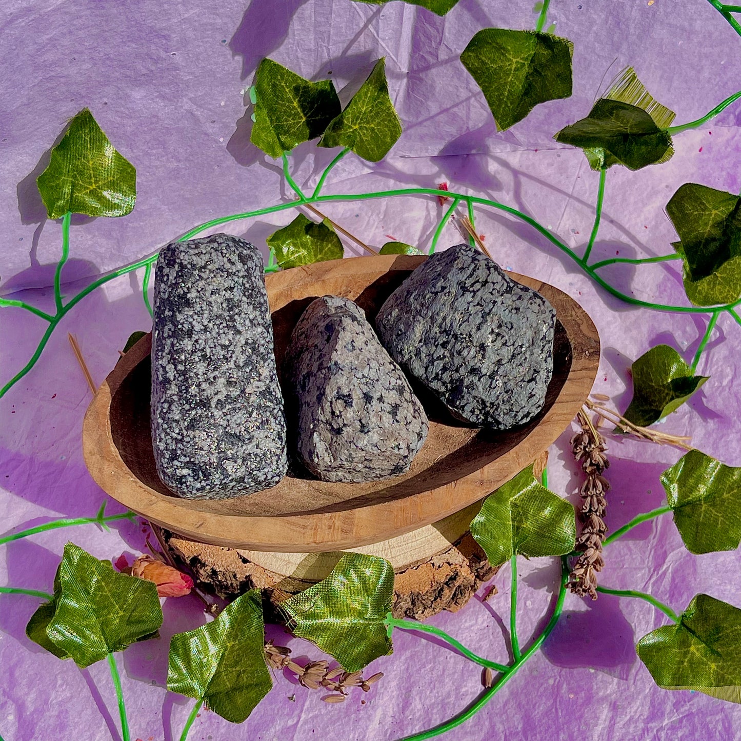 raw/rough snowflake obsidian
