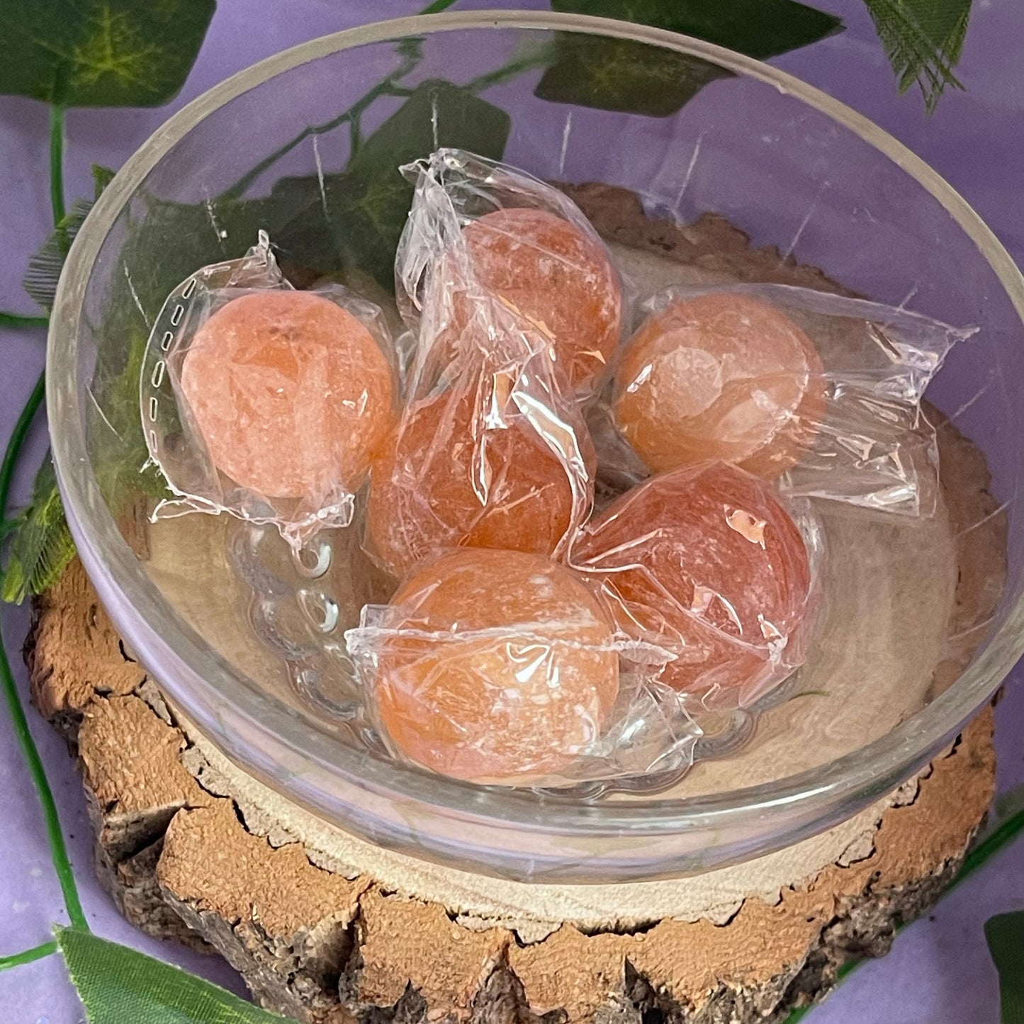 orange selenite tumbles
