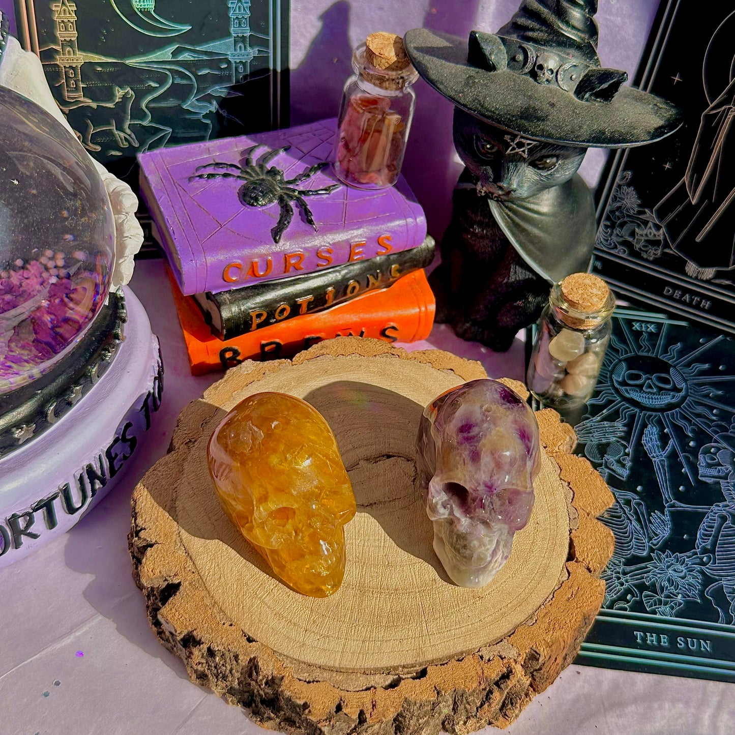 skull carving incense holders ~ choose your own