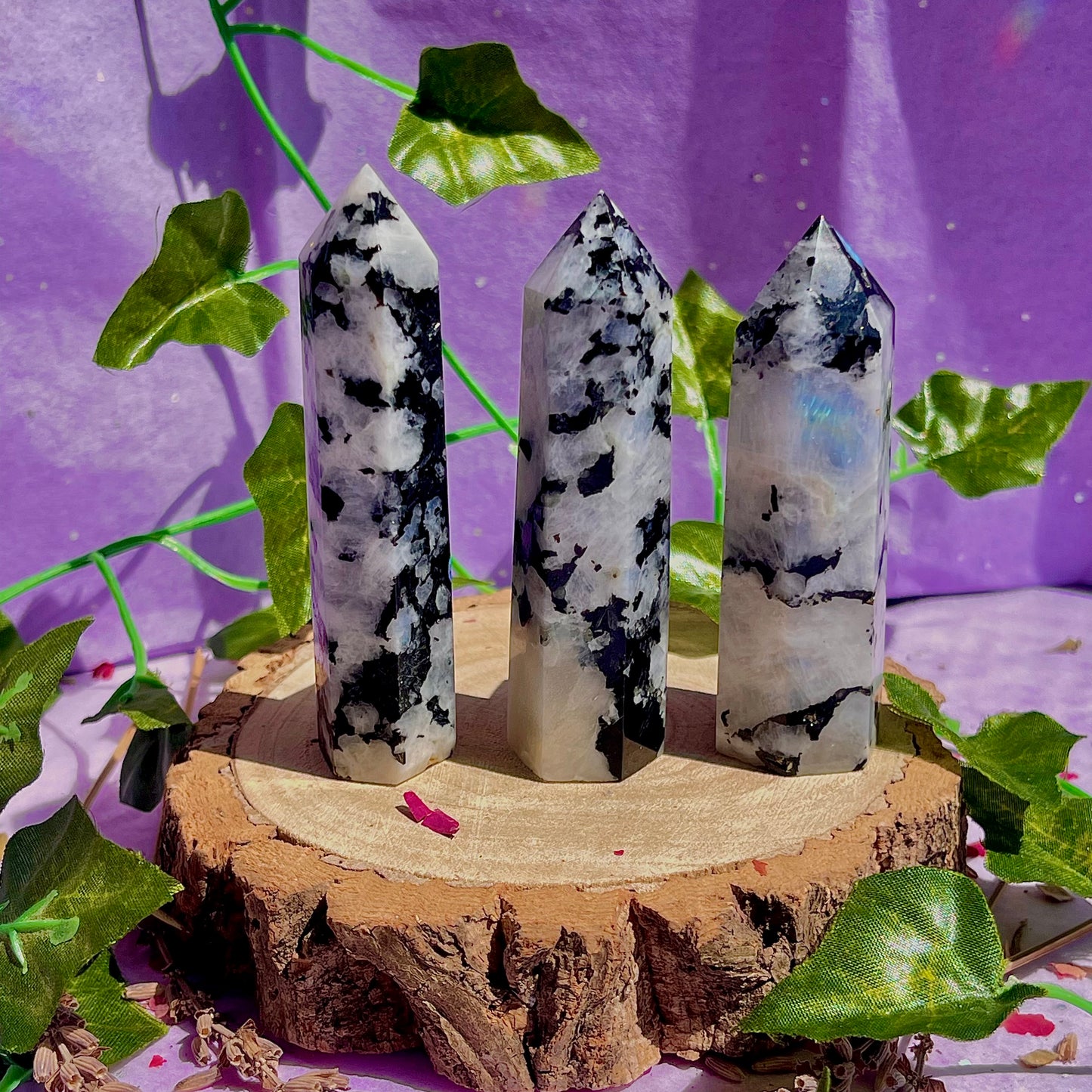 rainbow moonstone towers ~ intuitively chosen