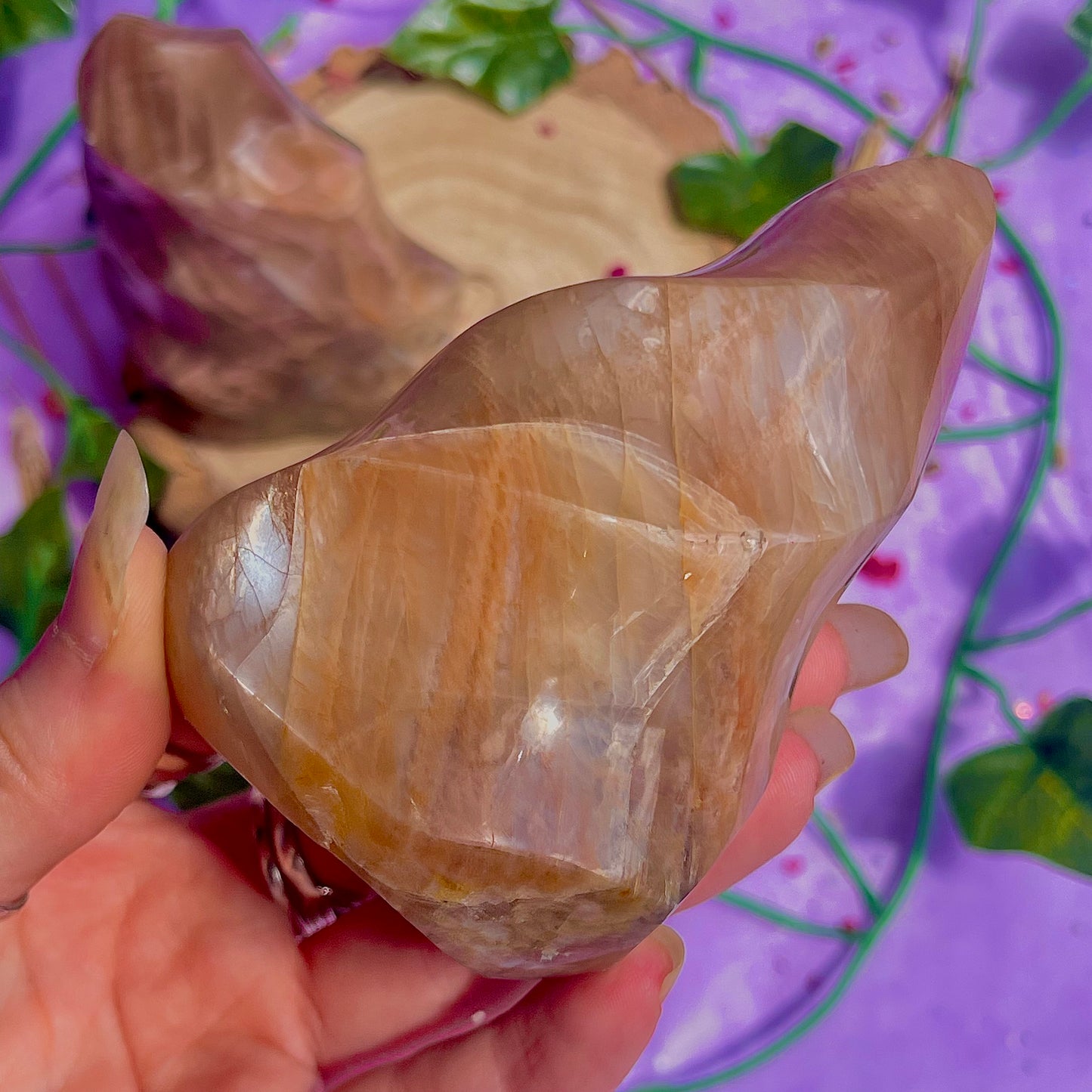 moonstone flame carving ~ intuitively chosen