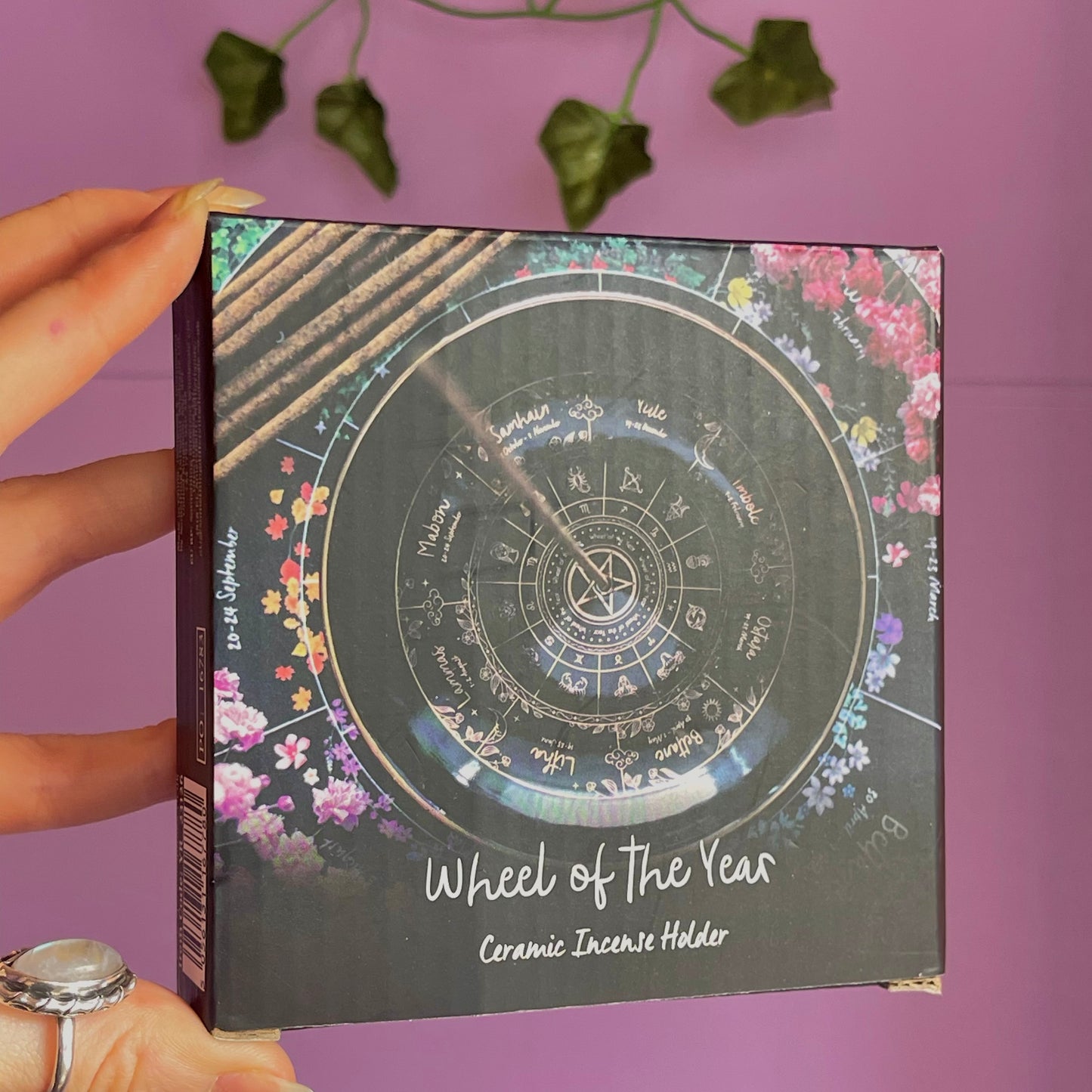 wheel of the year incense holder