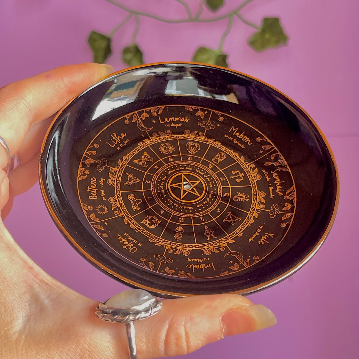 wheel of the year incense holder