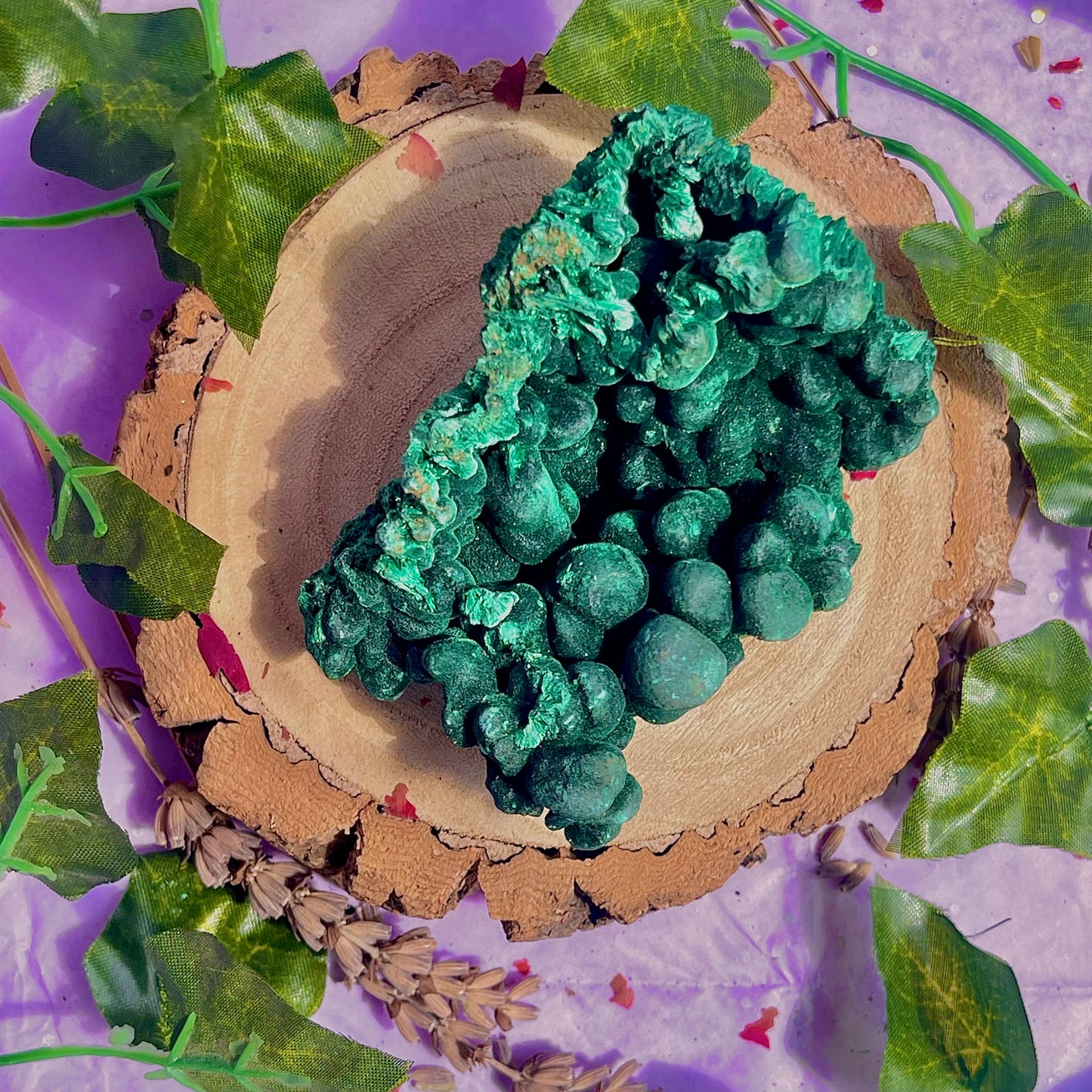 fibrous malachite specimen B (3-4inch)