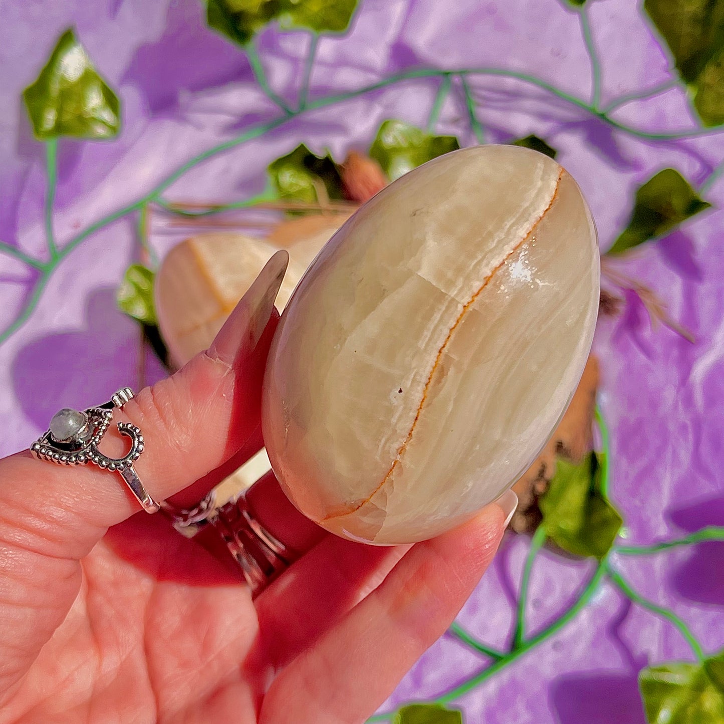 banded calcite egg carvings ~ choose your own