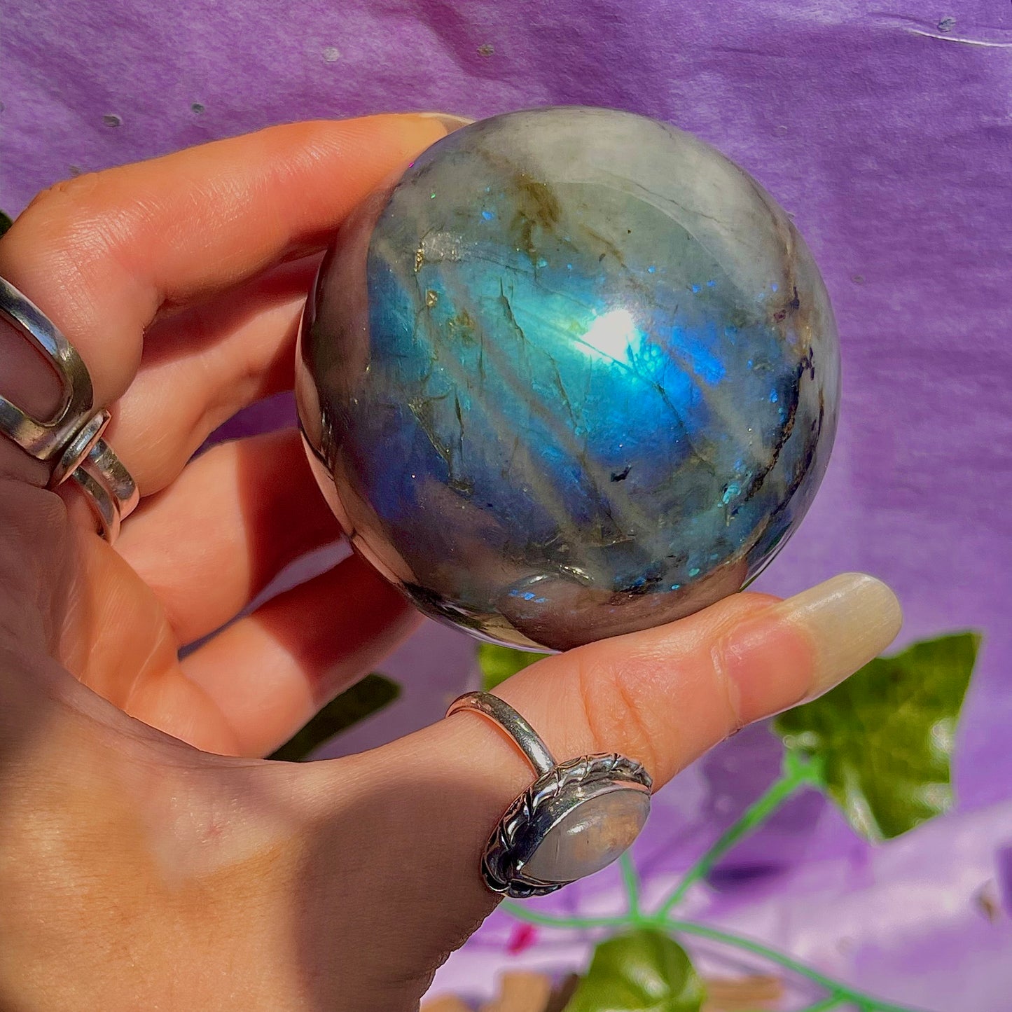 labradorite sphere