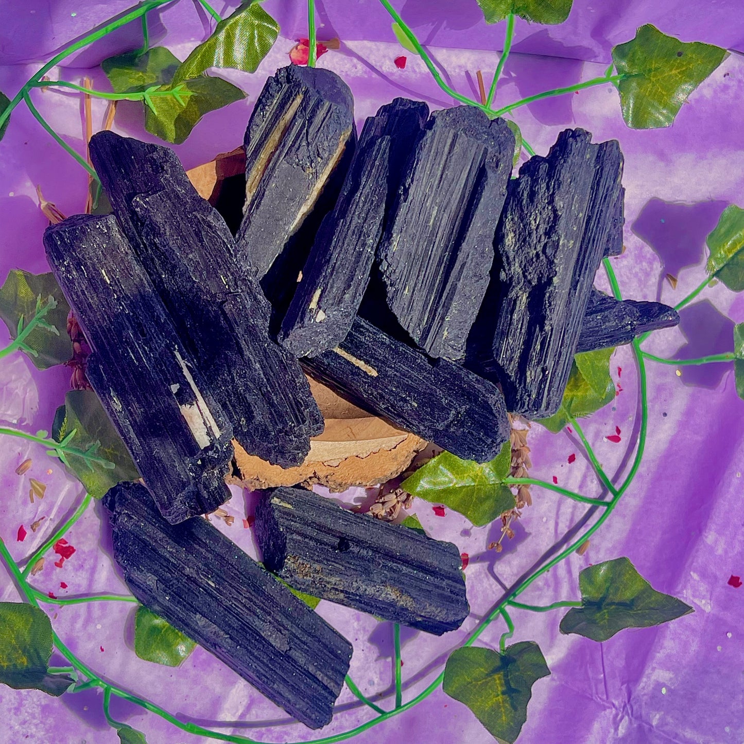 raw/rough black tourmaline