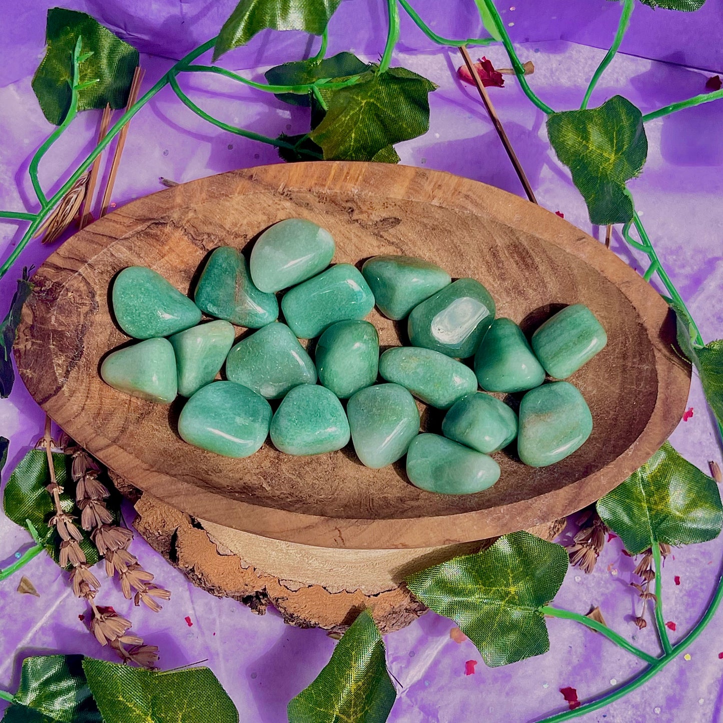 green aventurine tumbles