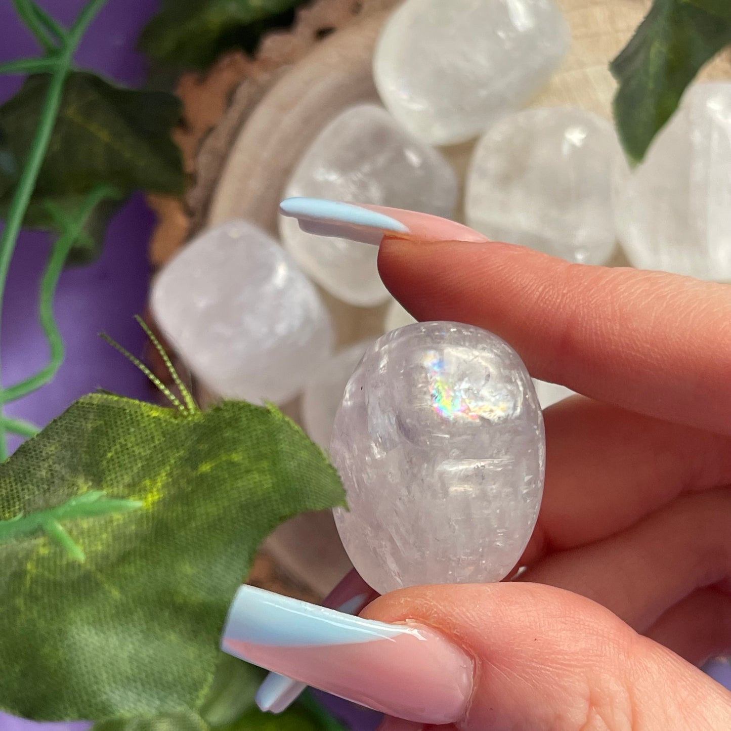 optical calcite tumbles