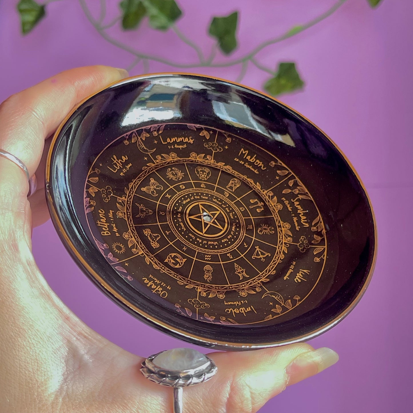 wheel of the year incense holder
