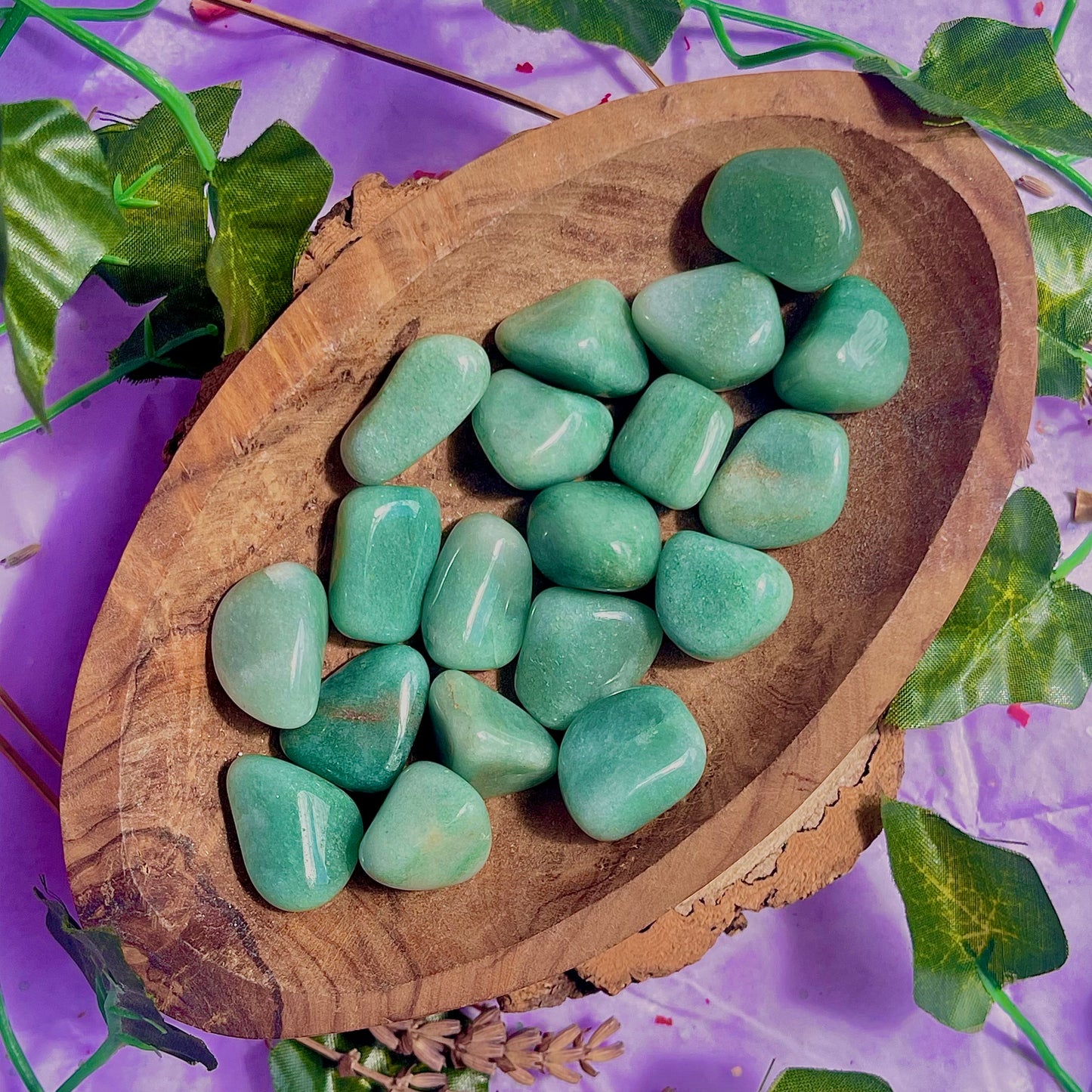 green aventurine tumbles