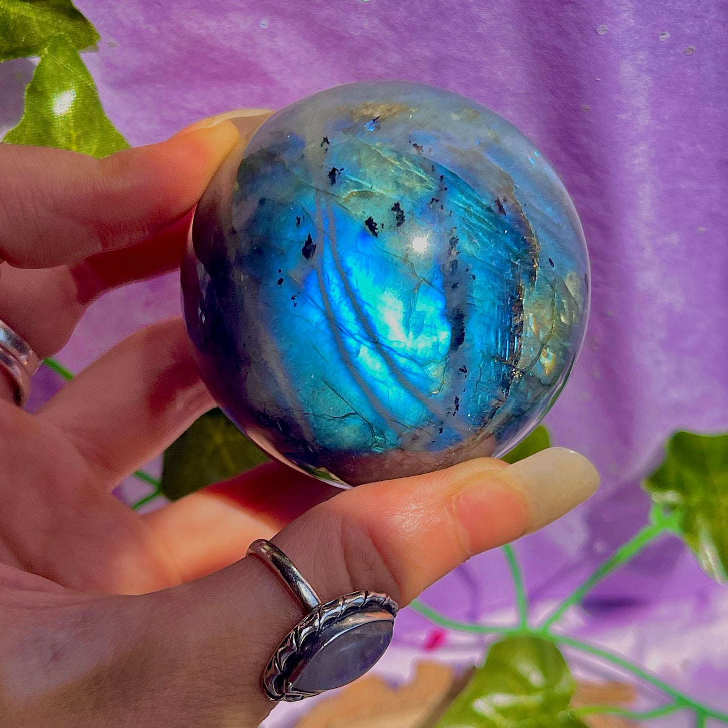 labradorite sphere