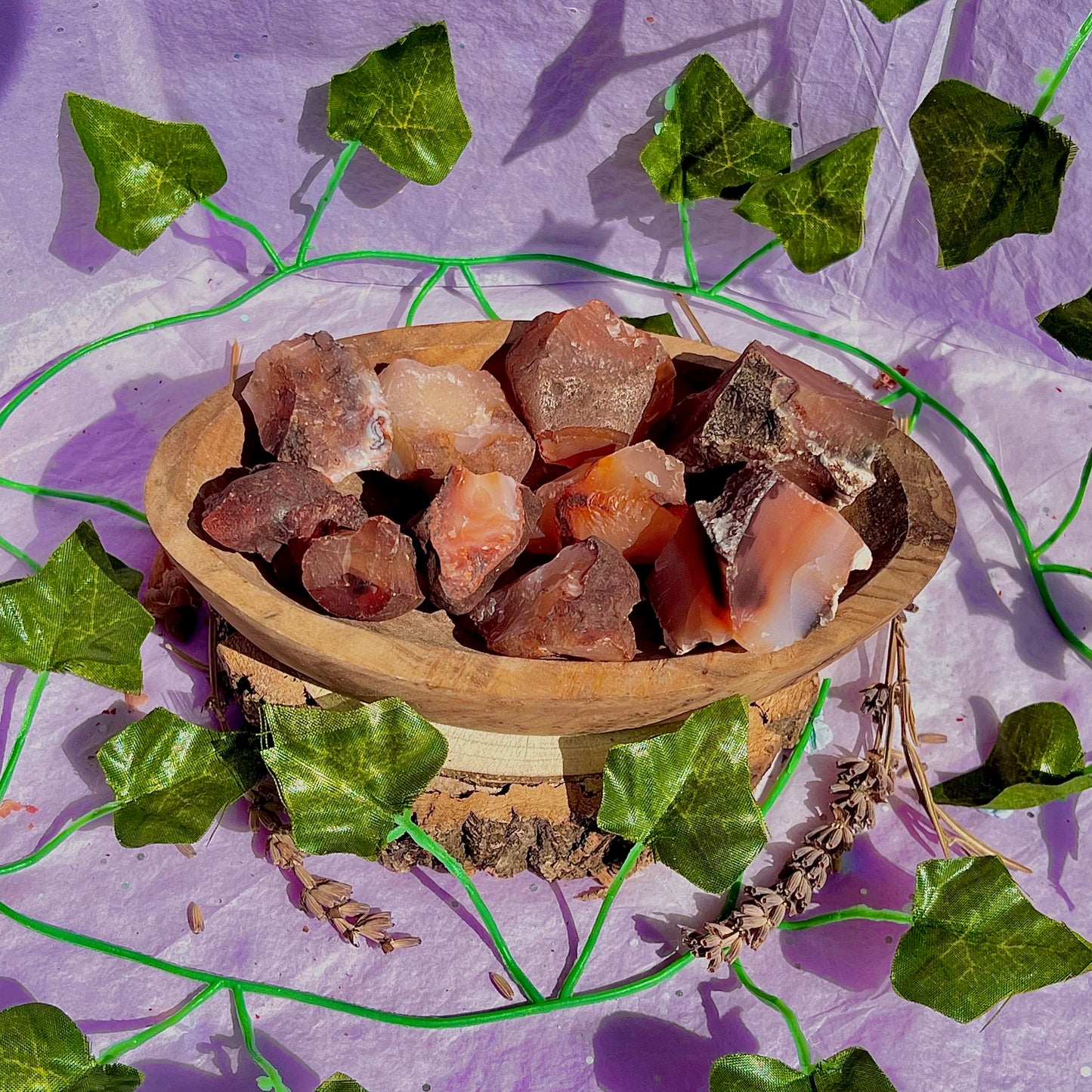 raw/rough carnelian