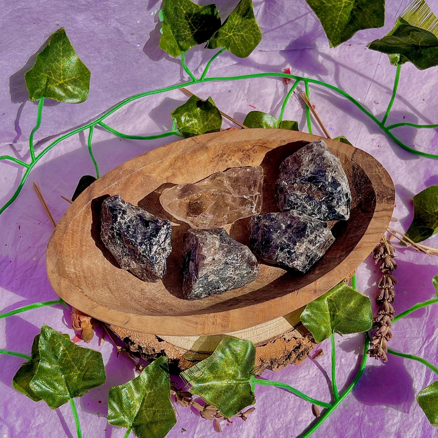 raw/rough smoky quartz