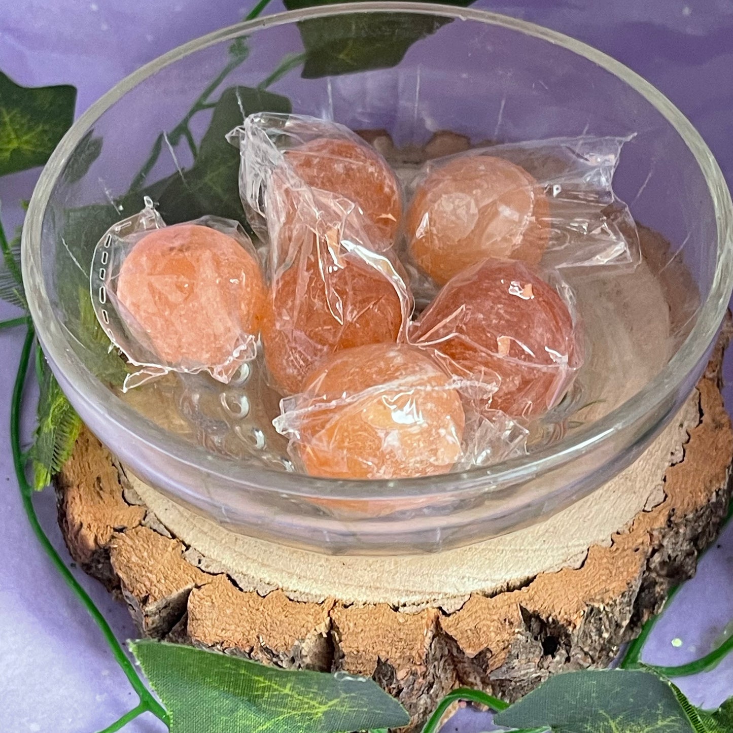 orange selenite tumbles