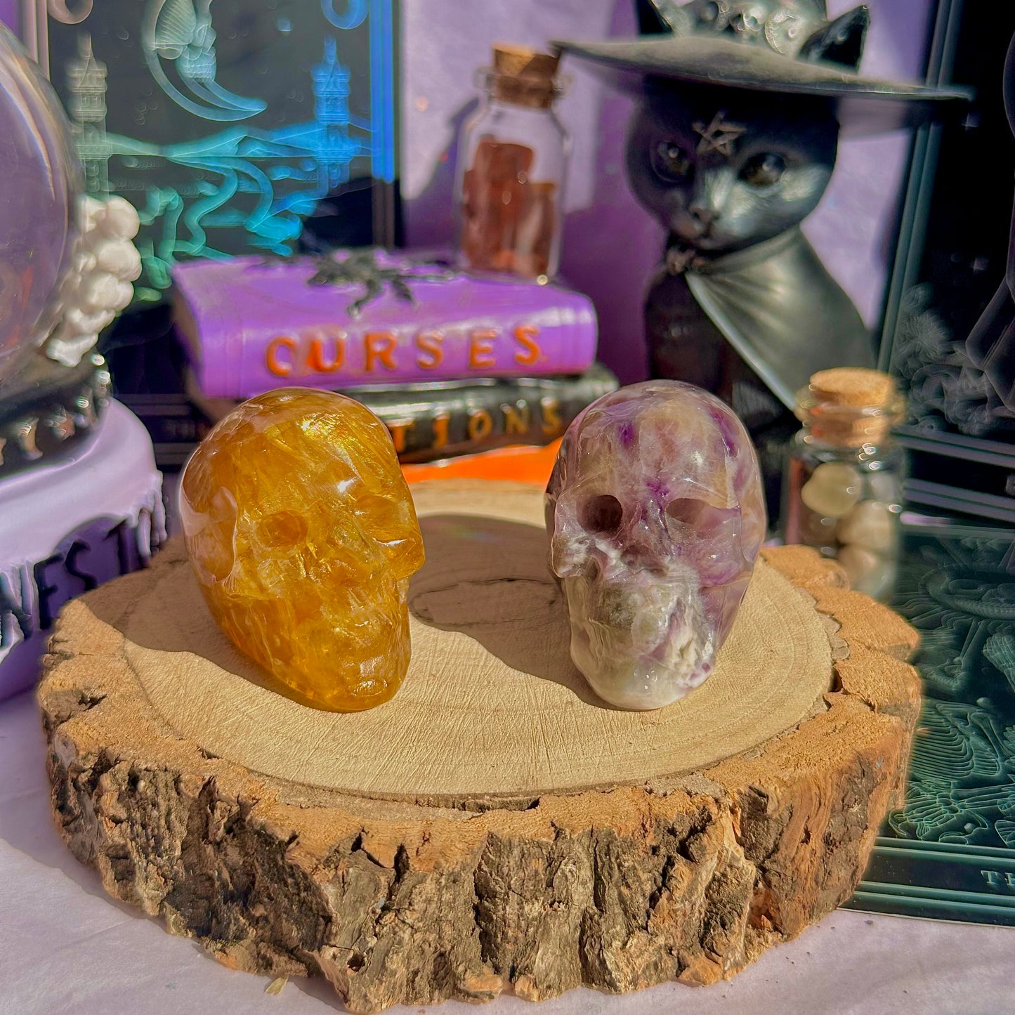 skull carving incense holders ~ choose your own