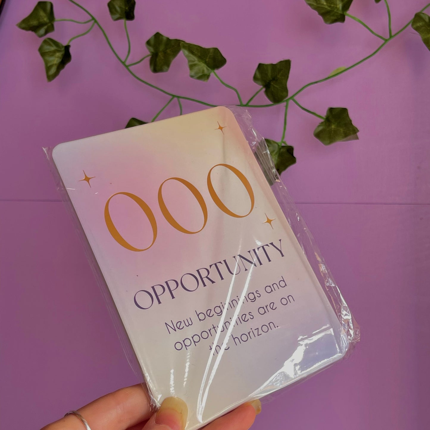 angel number affirmation cards with stand