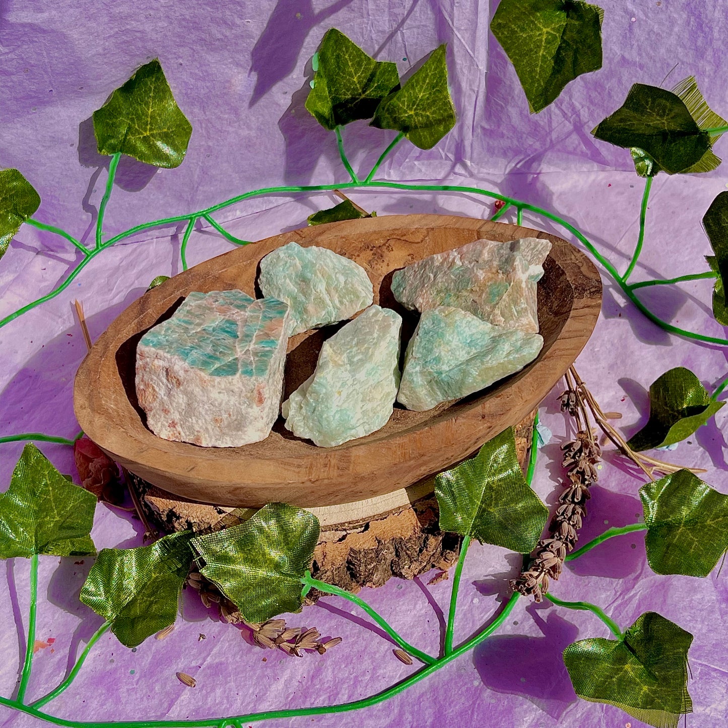 amazonite brute/non polie