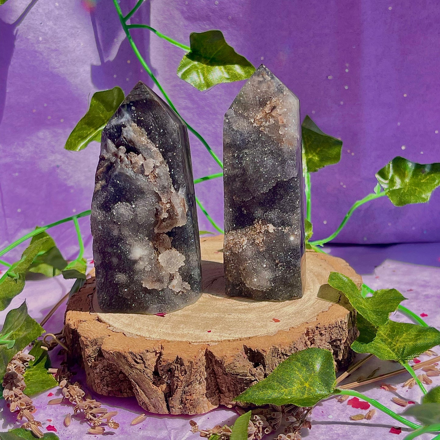sphalerite druzy towers ~ intuitively chosen