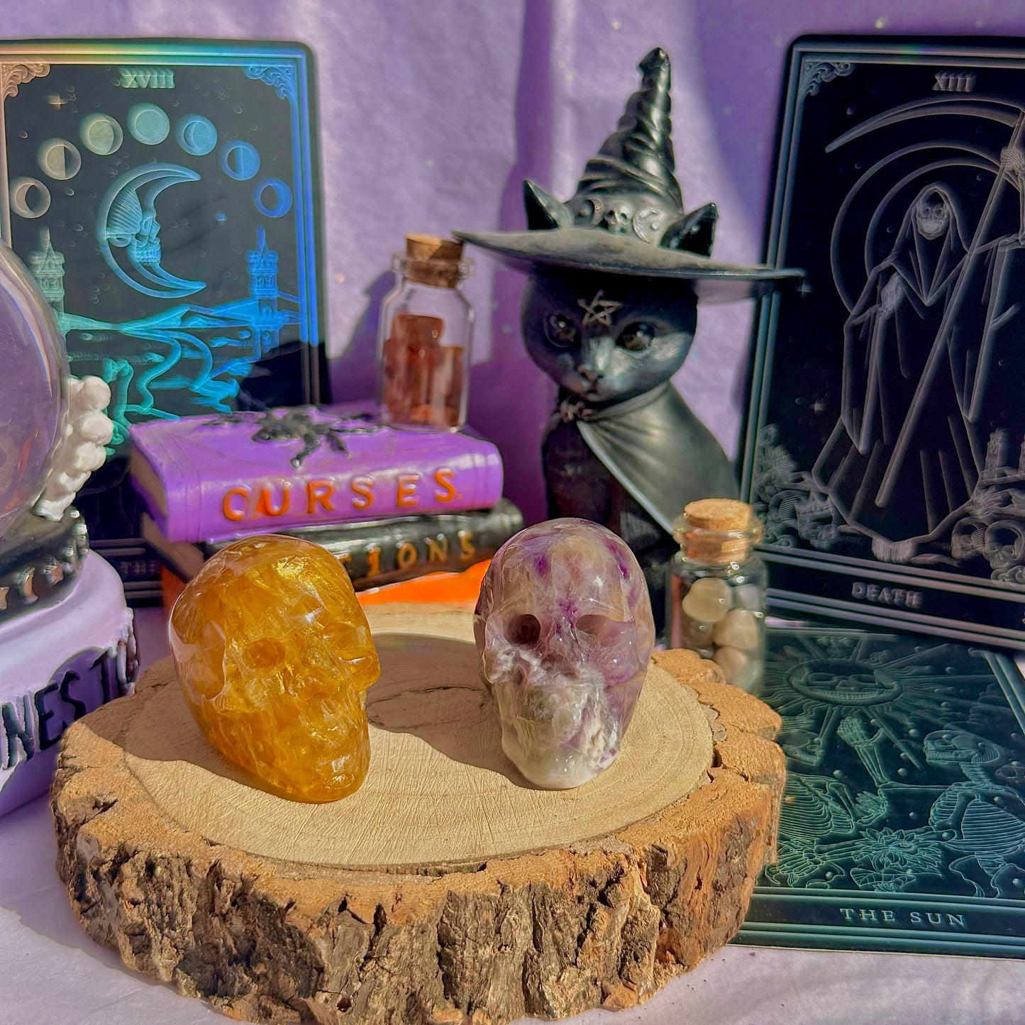 skull carving incense holders ~ choose your own