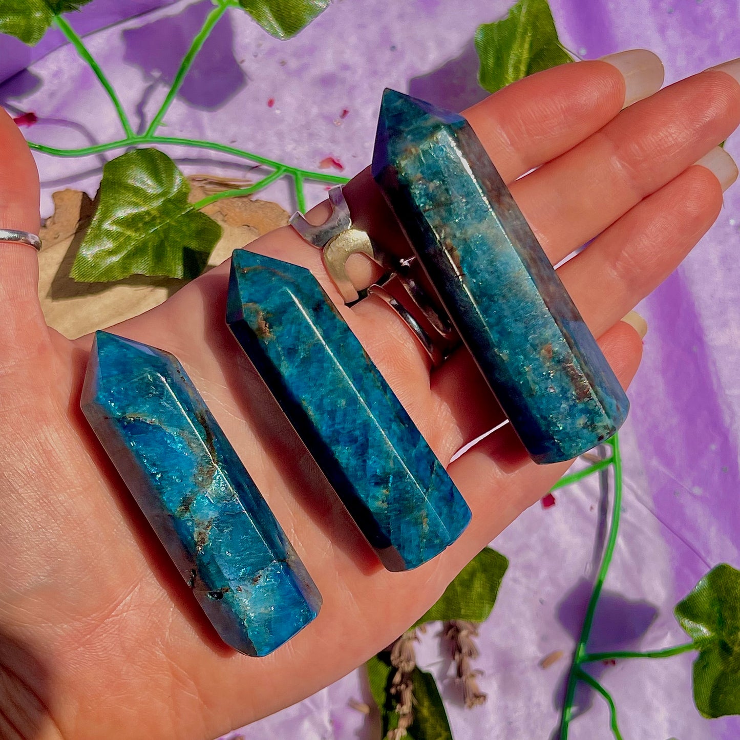 blue apatite towers ~ intuitively chosen
