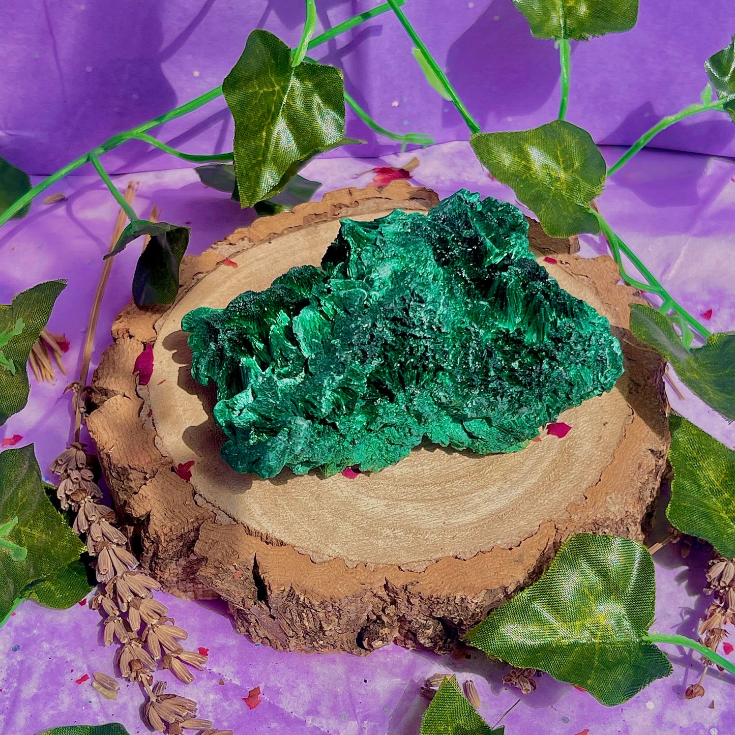 fibrous malachite specimen B (3-4inch)