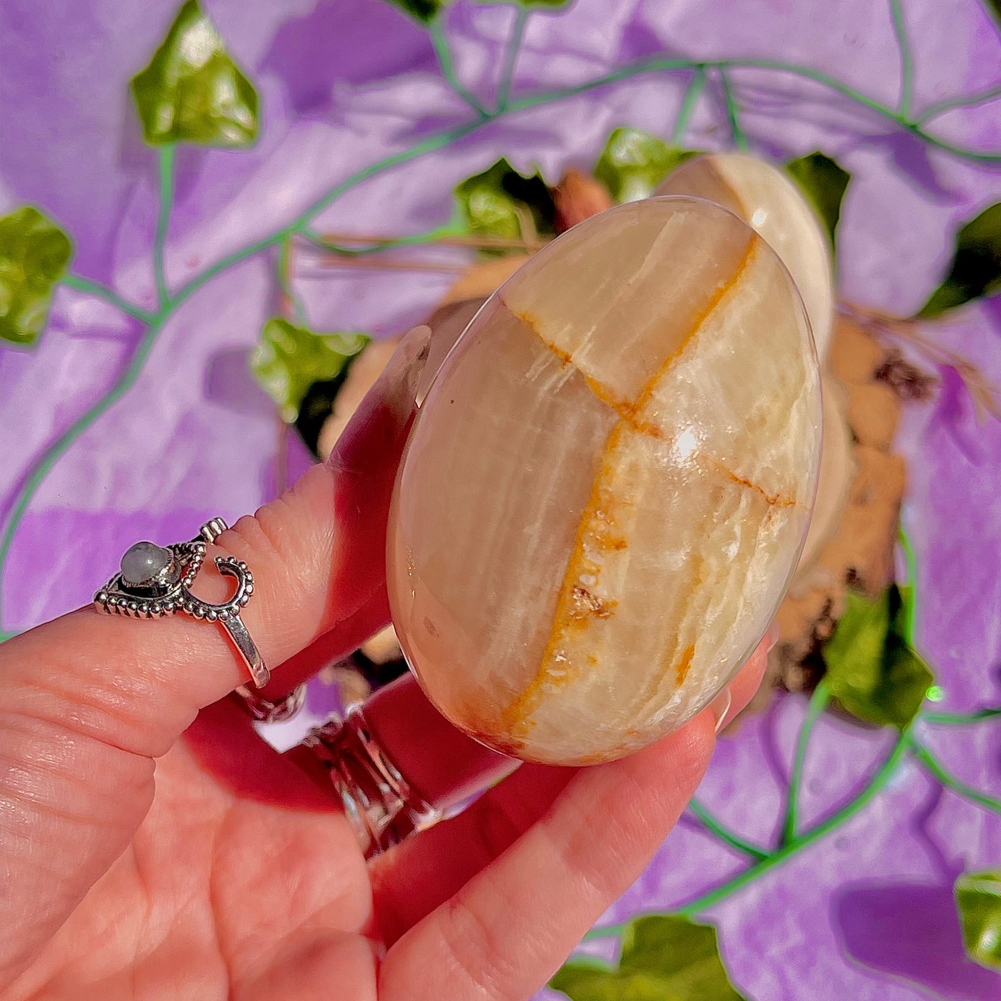 banded calcite egg carvings ~ choose your own