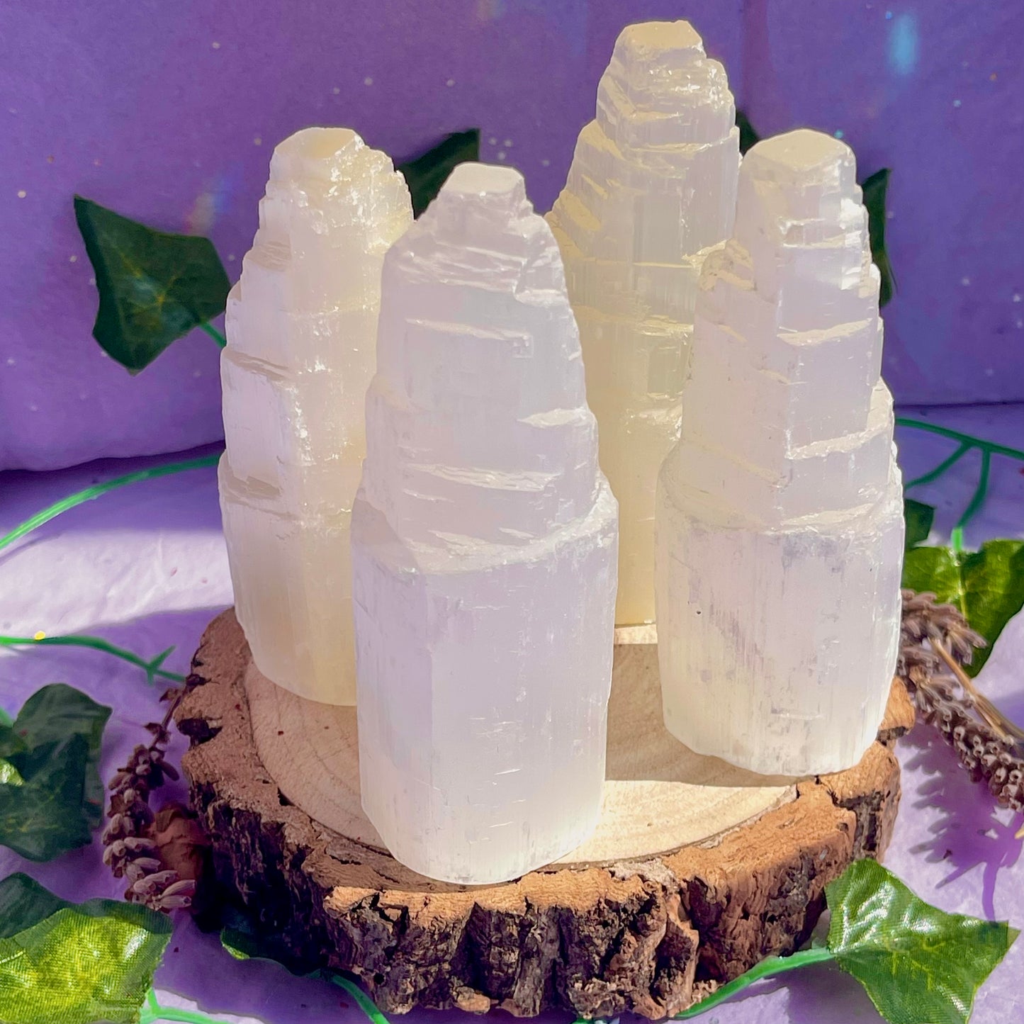 satin spar selenite tower
