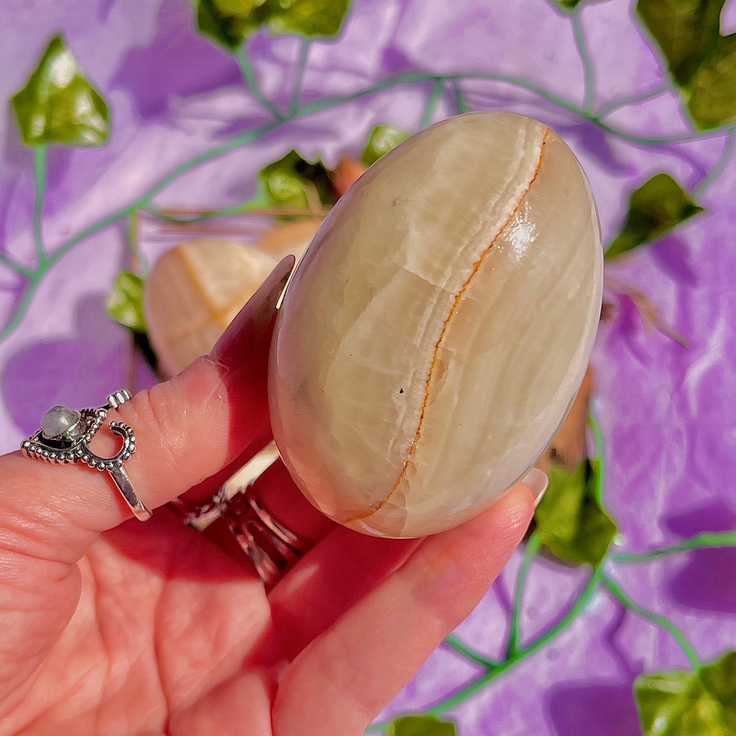 banded calcite egg carvings ~ choose your own