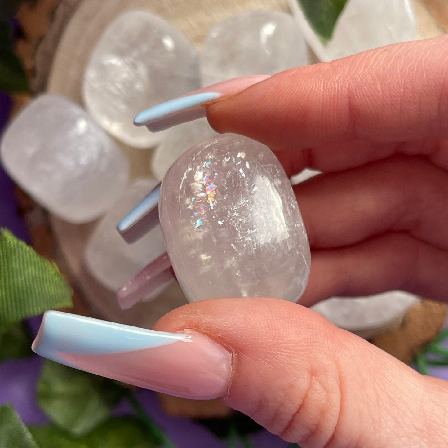 optical calcite tumbles