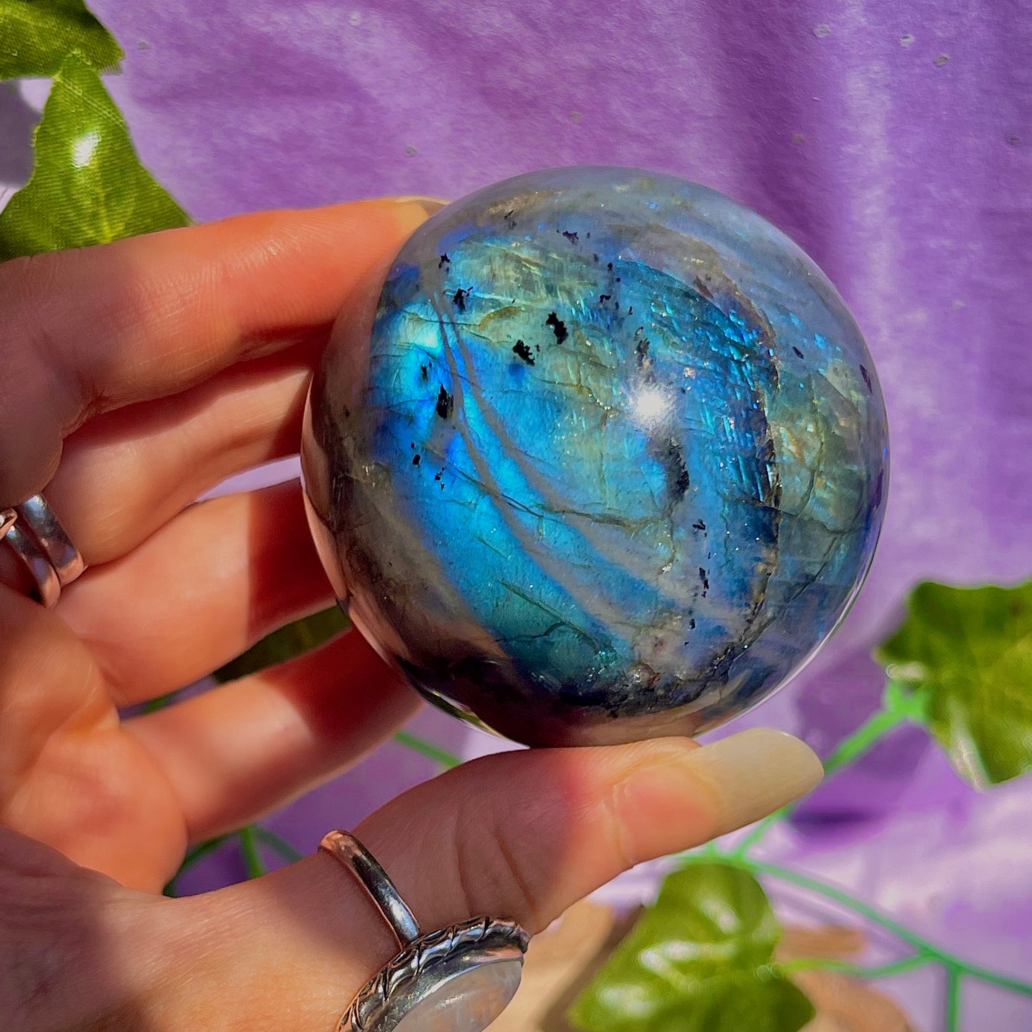 labradorite sphere