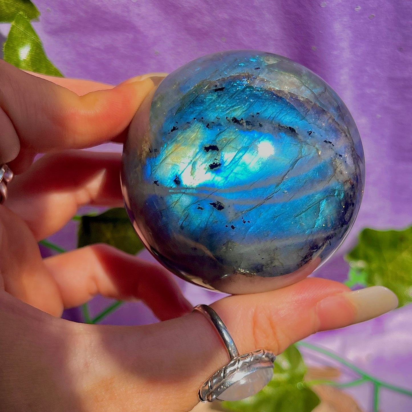 labradorite sphere