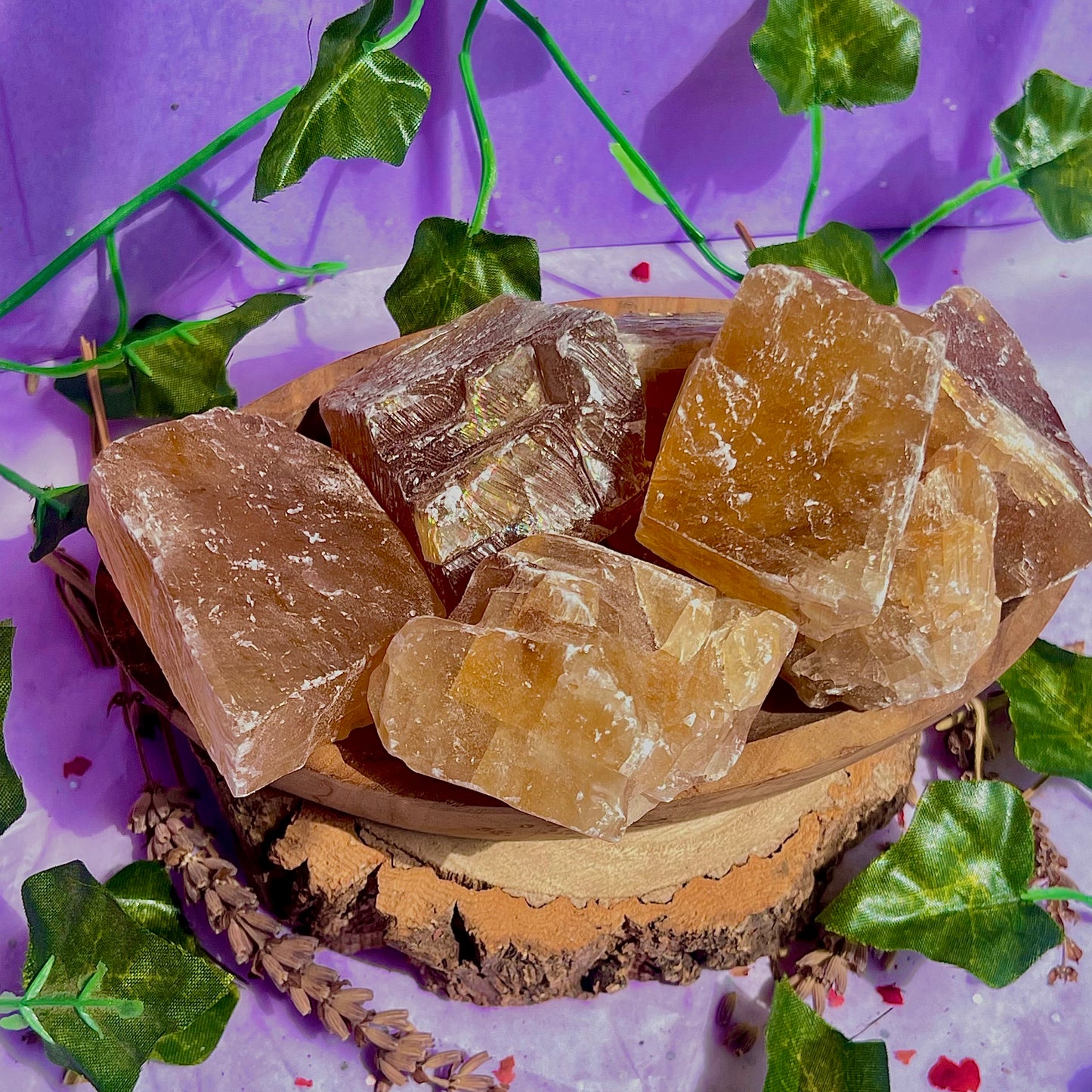 honey calcite raw/rough