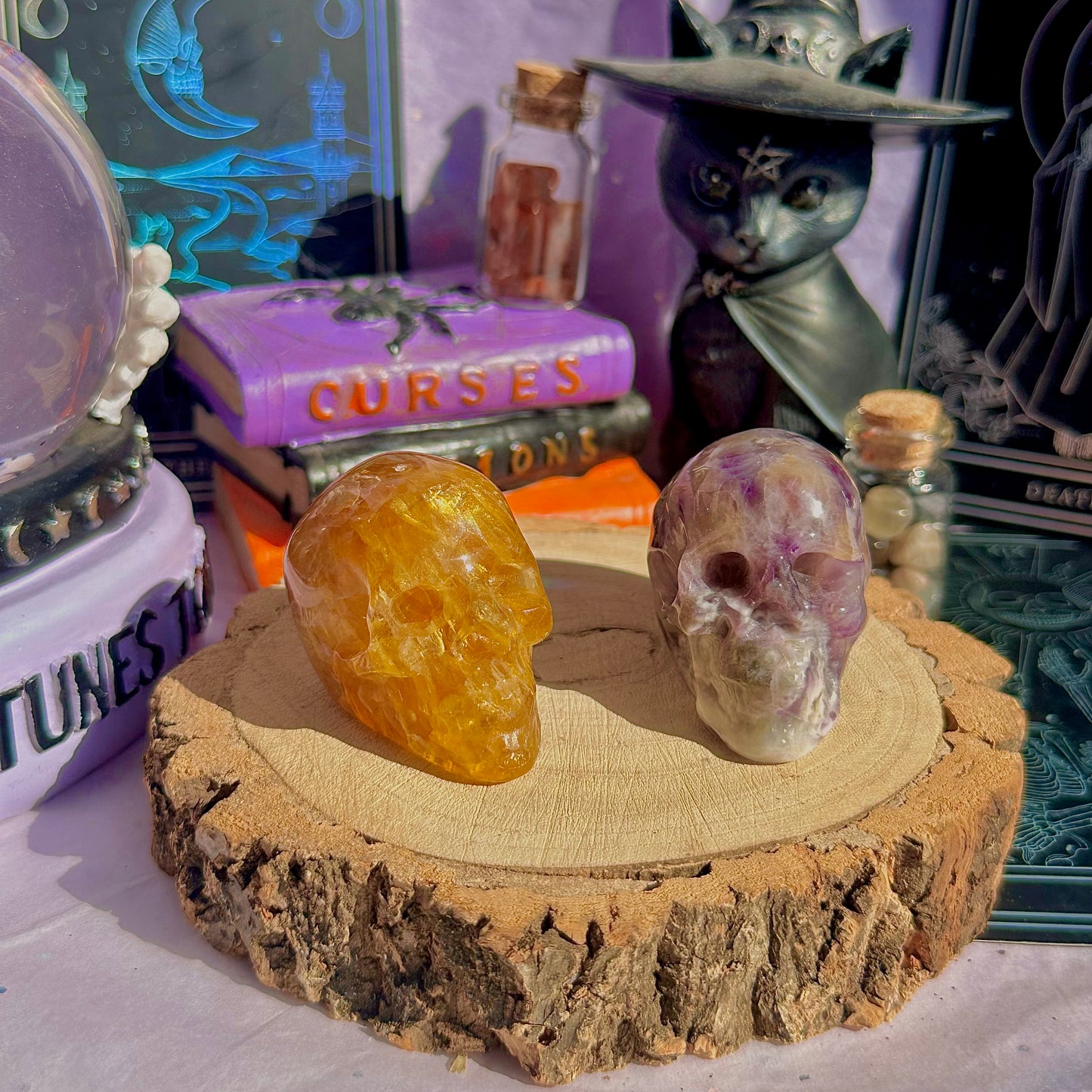skull carving incense holders ~ choose your own