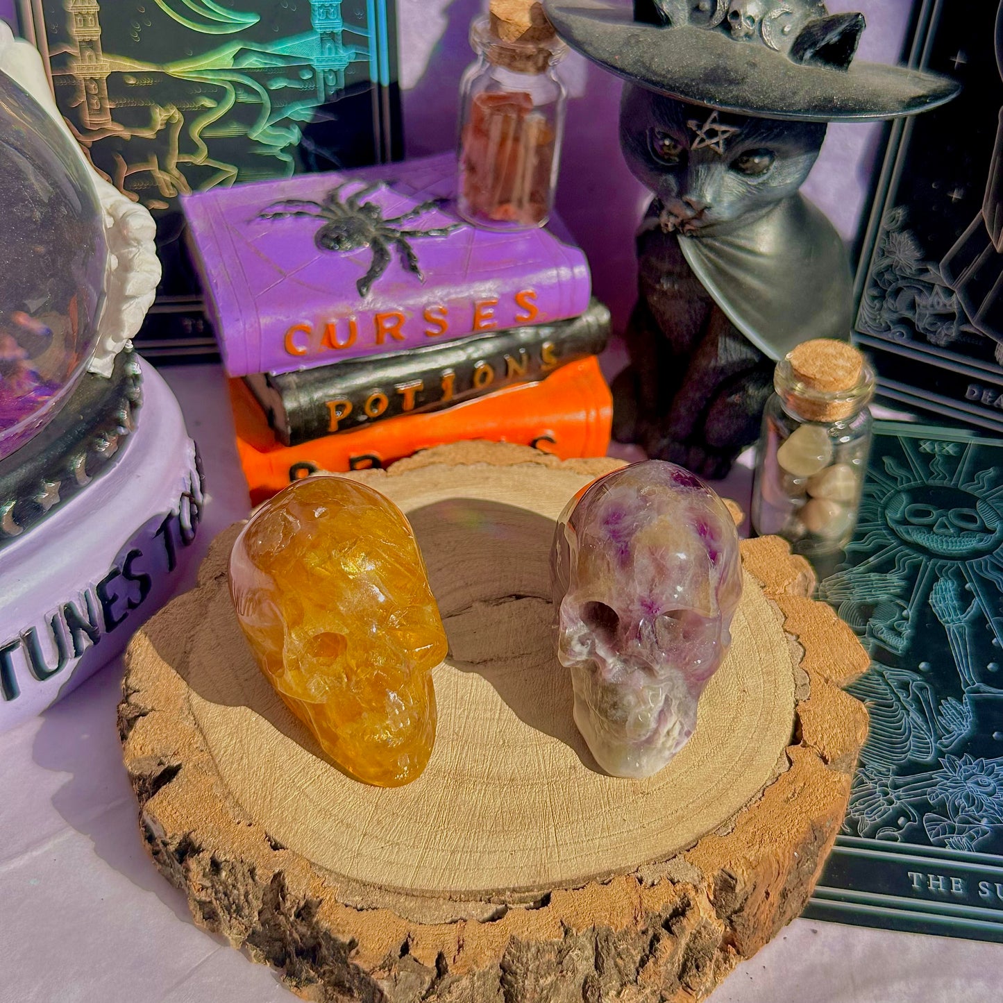 skull carving incense holders ~ choose your own